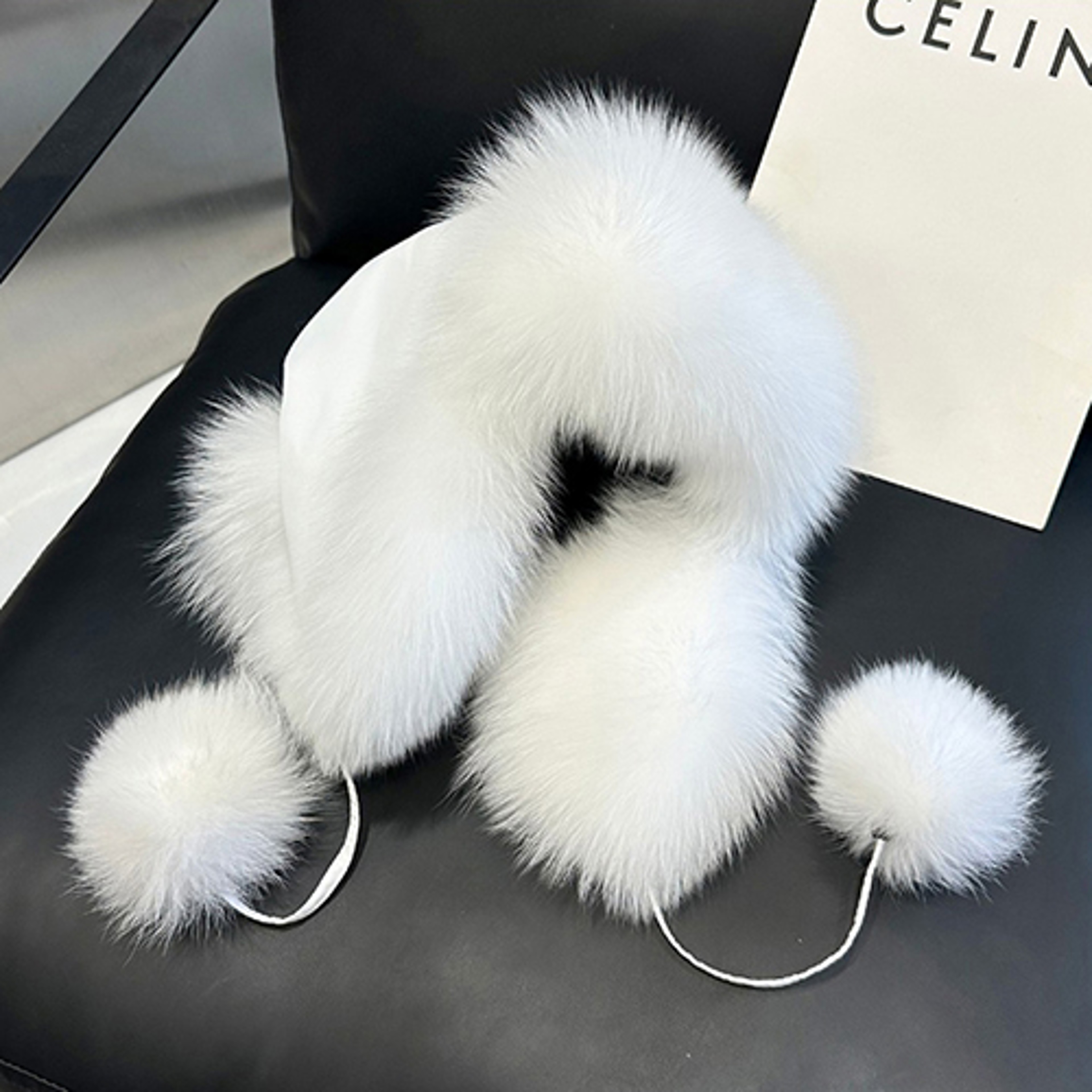 Real Fox Fur Hat Womens Ushanka Winter Earflap Trapper Ski Hat 10