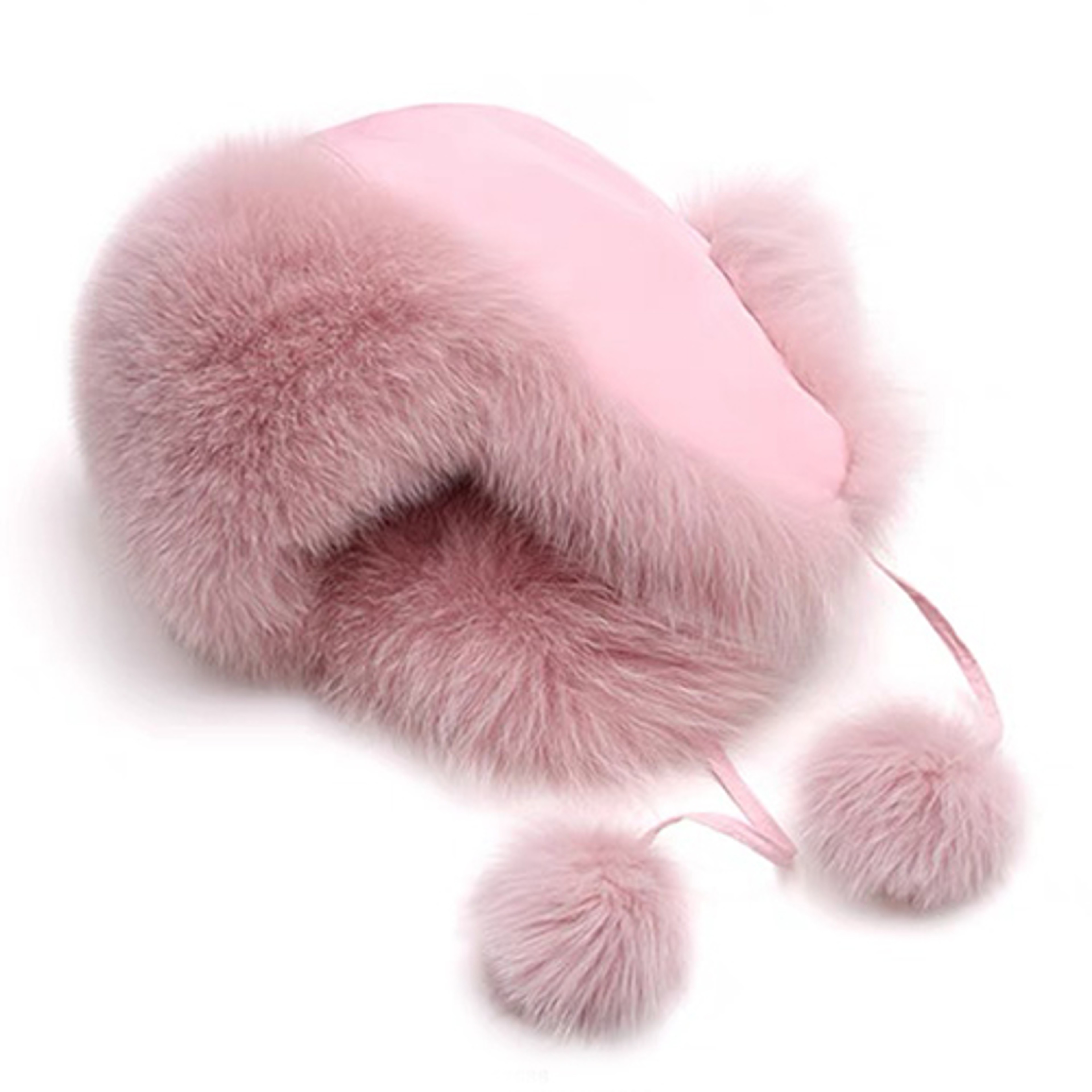 Real Fox Fur Hat Womens Ushanka Winter Earflap Trapper Ski Hat 0