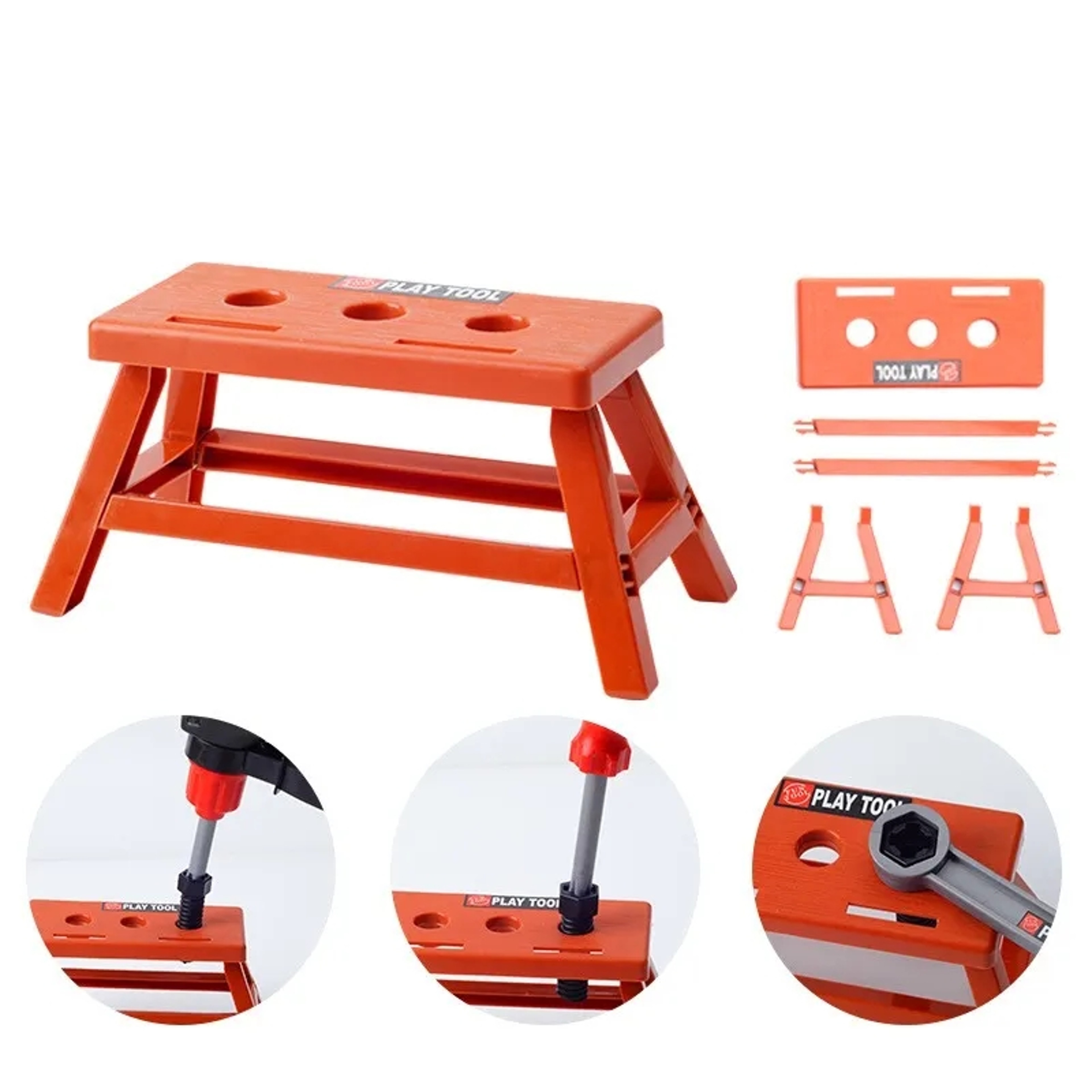 Kids Tool Set With Electric Toy Drill Pretend Play Construction Kit 0