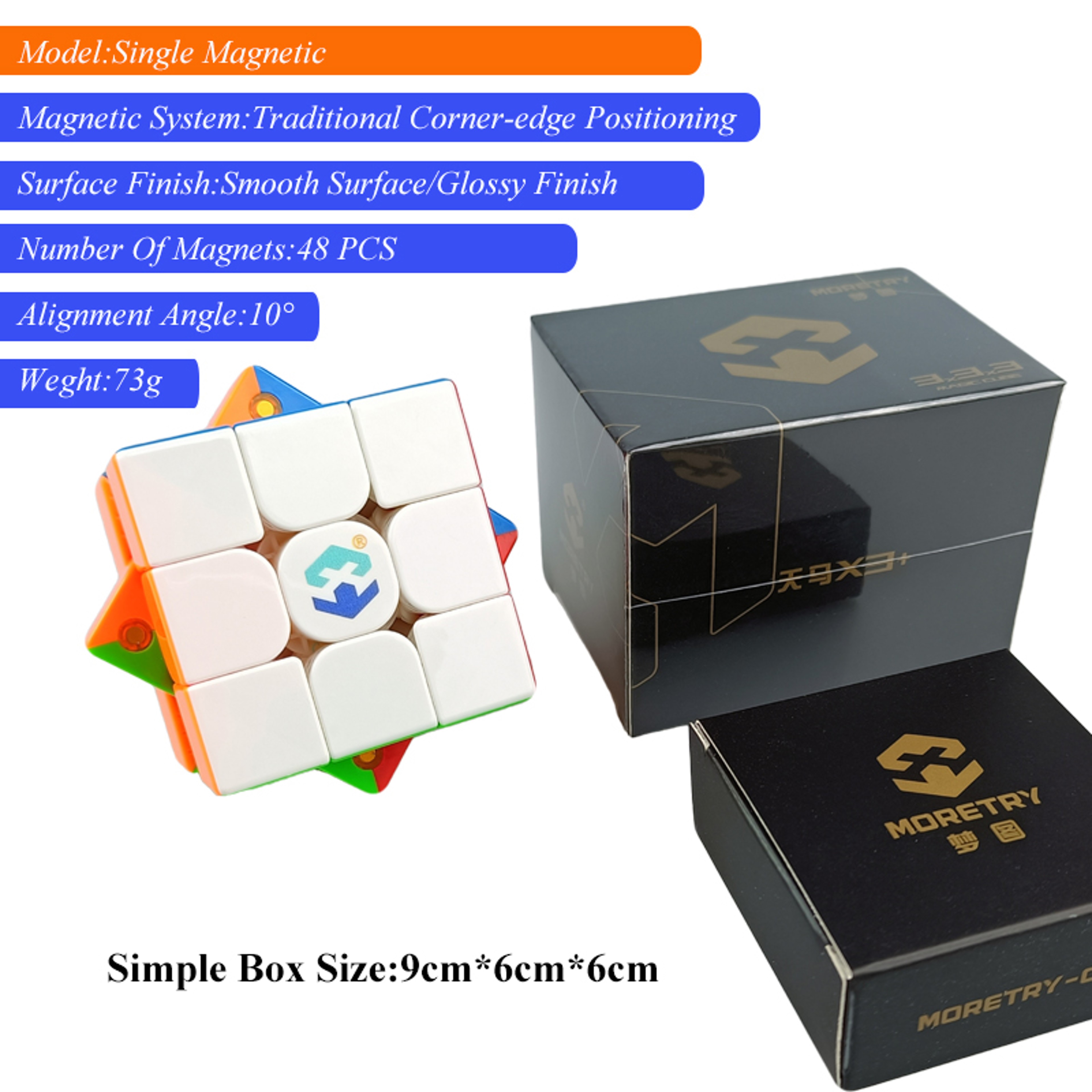 X3 Professional Magnetic Speed Cube 3x3 Adjustable Tension Puzzle 6