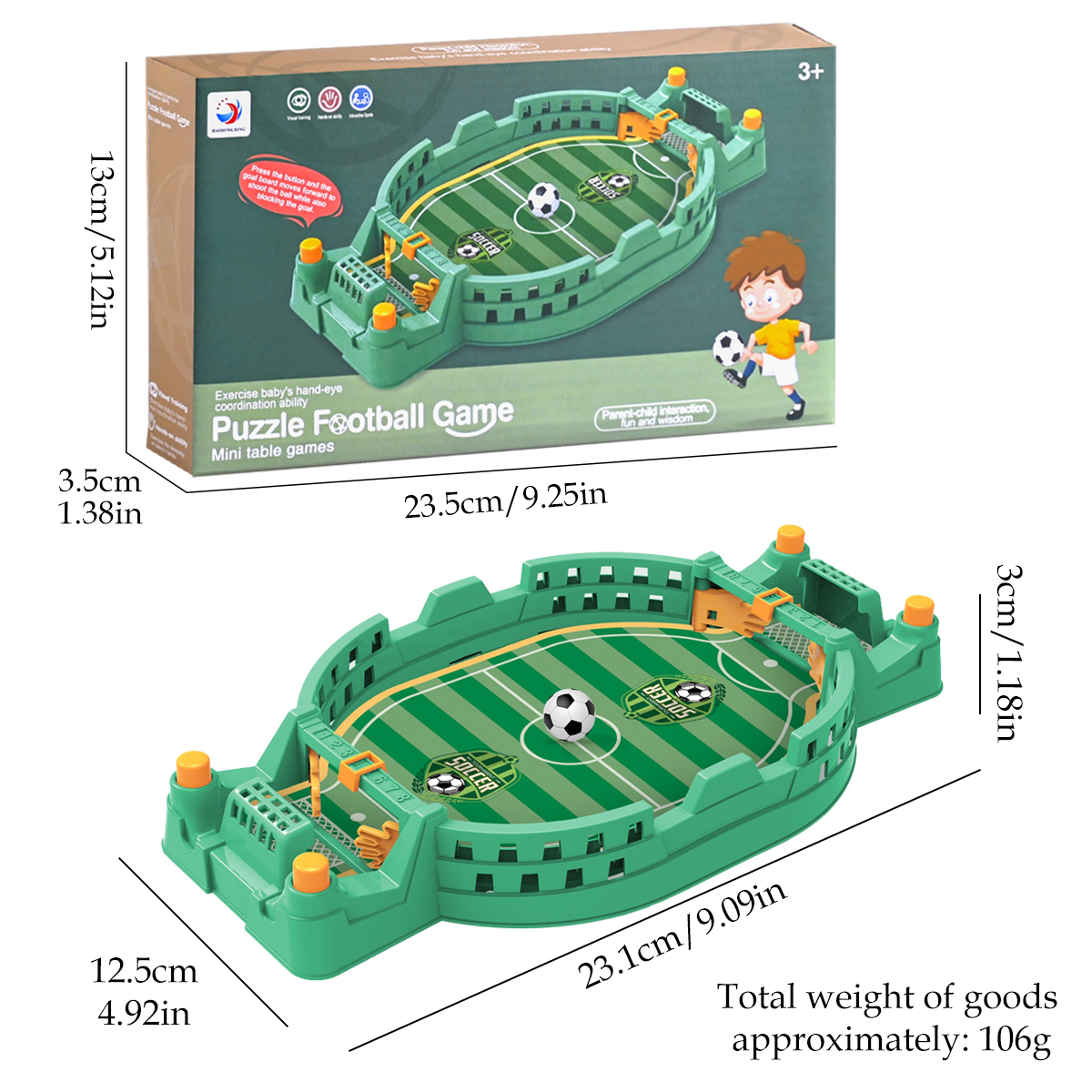 Mini Tabletop Soccer Game Interactive Football Game for Kids and Family – view 6