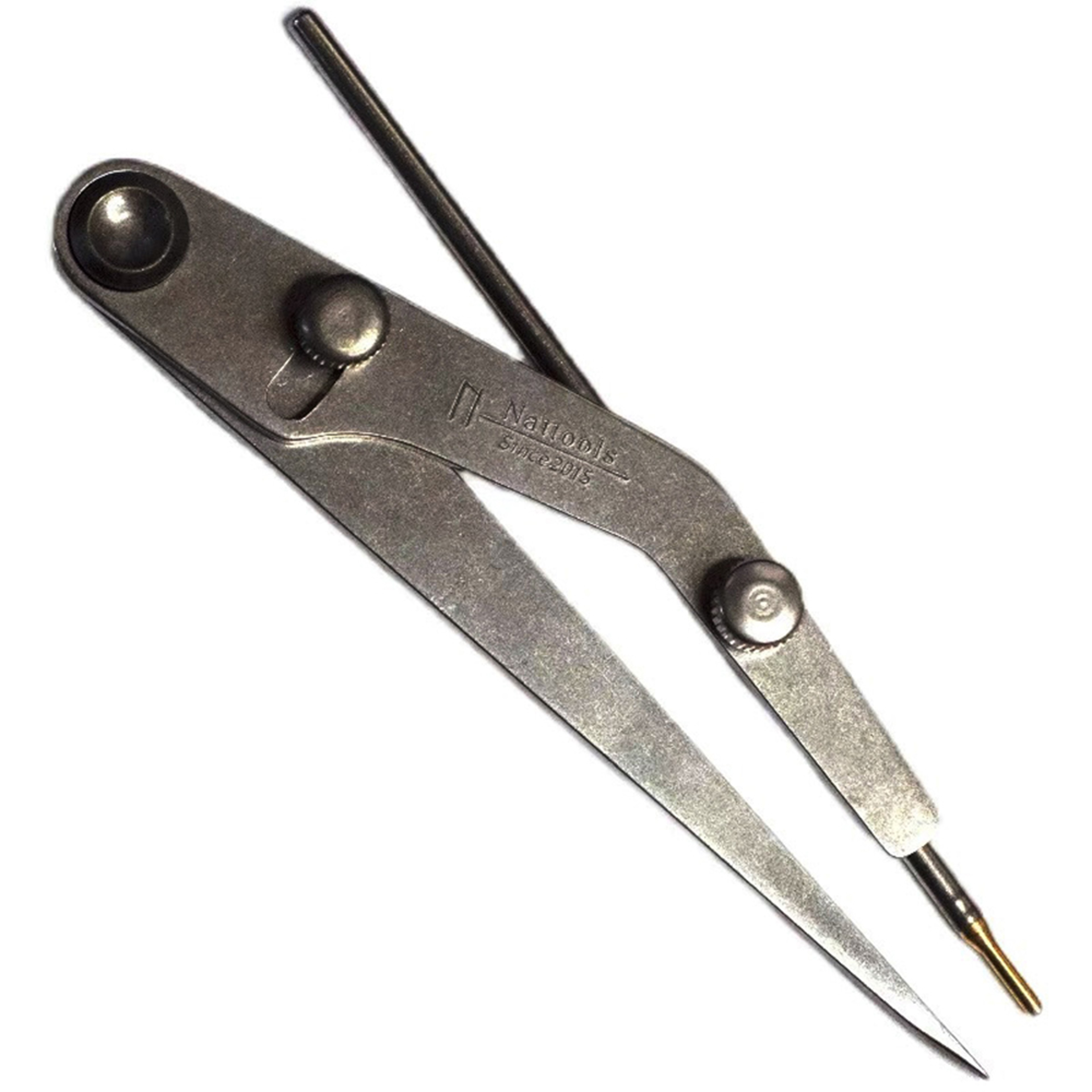 Leather Pitch Gauge Lockable Leathercraft Marking Tool With Silver Refill Pen 0