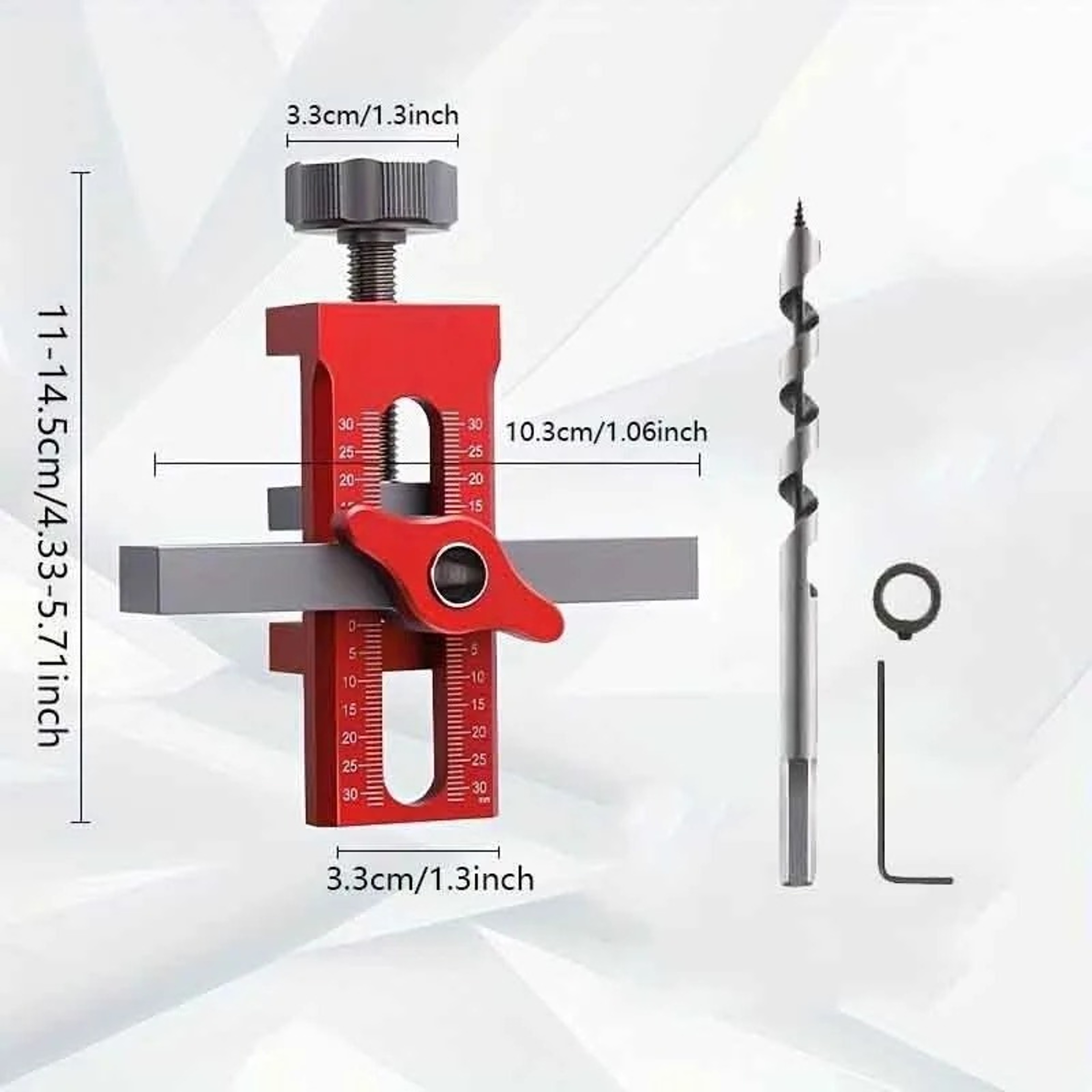 2 in 1 Cabinet Door Installation Jig Adjustable Positioning and Drilling Guide – view 10