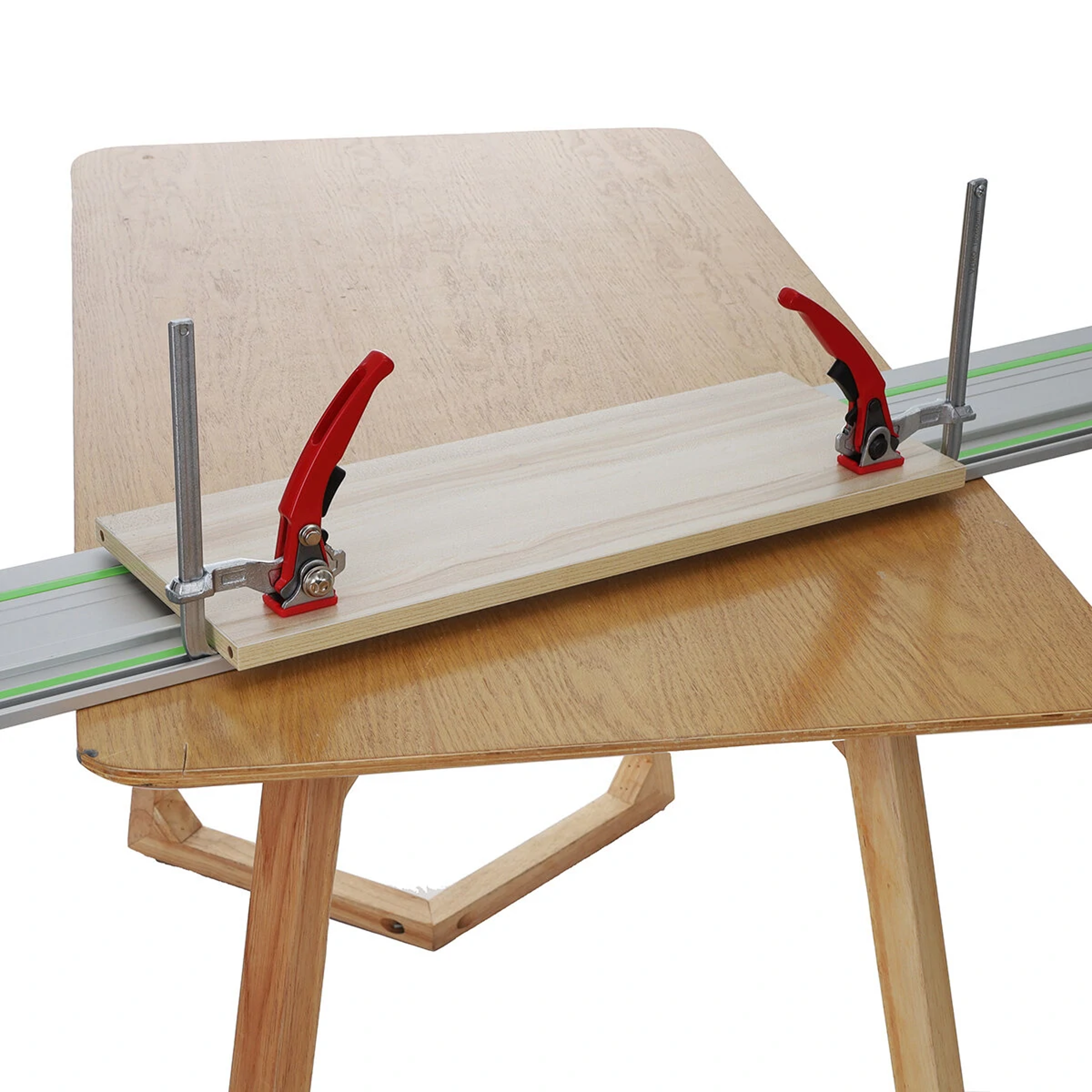 2PCS Quick Release Woodworking Guide Rail Clamp 160x60mm MFT Track Saw Clamp – view 2