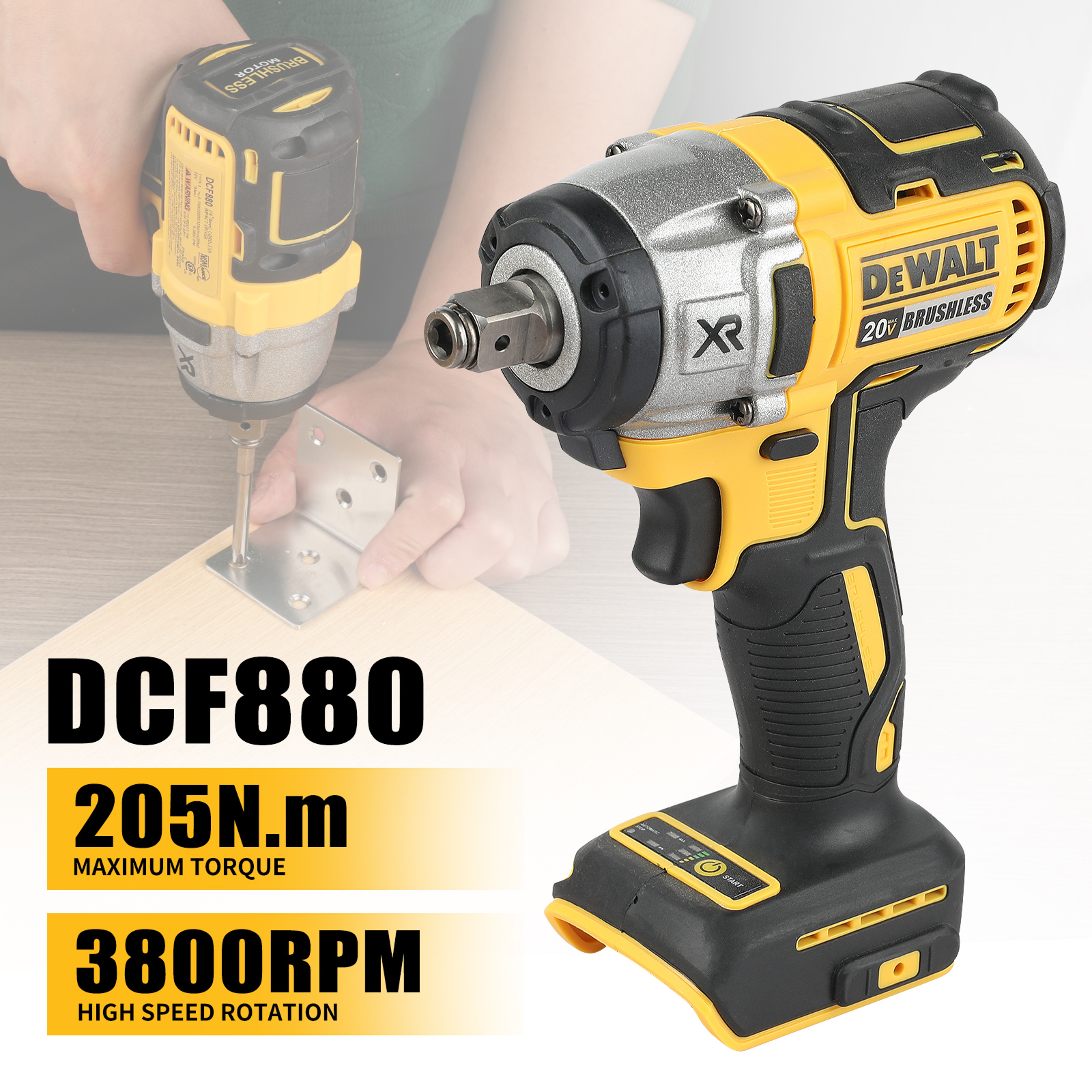 DeWalt DCF405FN DCF880 Brushless Cordless Power Tool Combo Kit 4