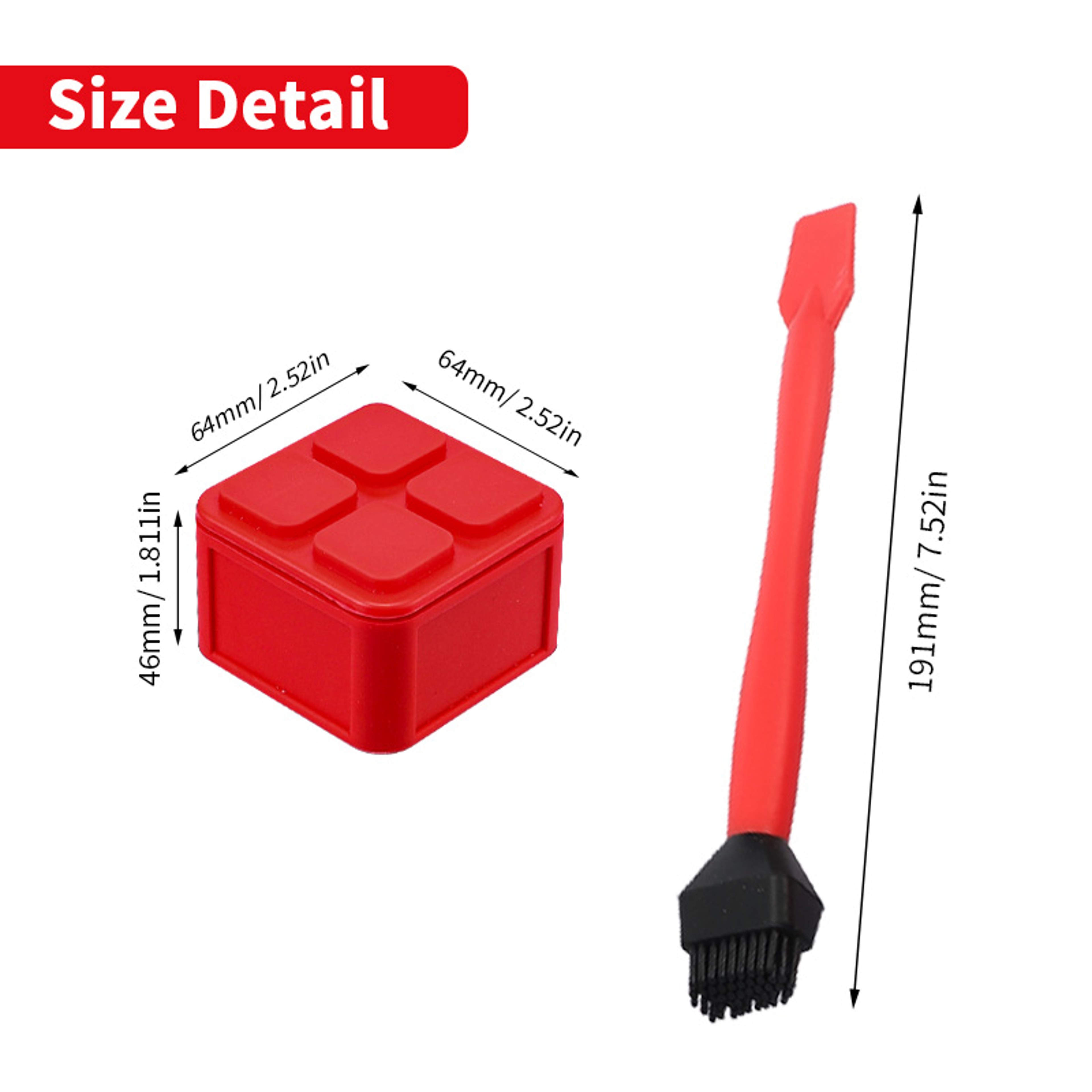 2PCS Silicone Glue Brush Kit With Sealable Glue Pod For Woodworking DIY Projects 2