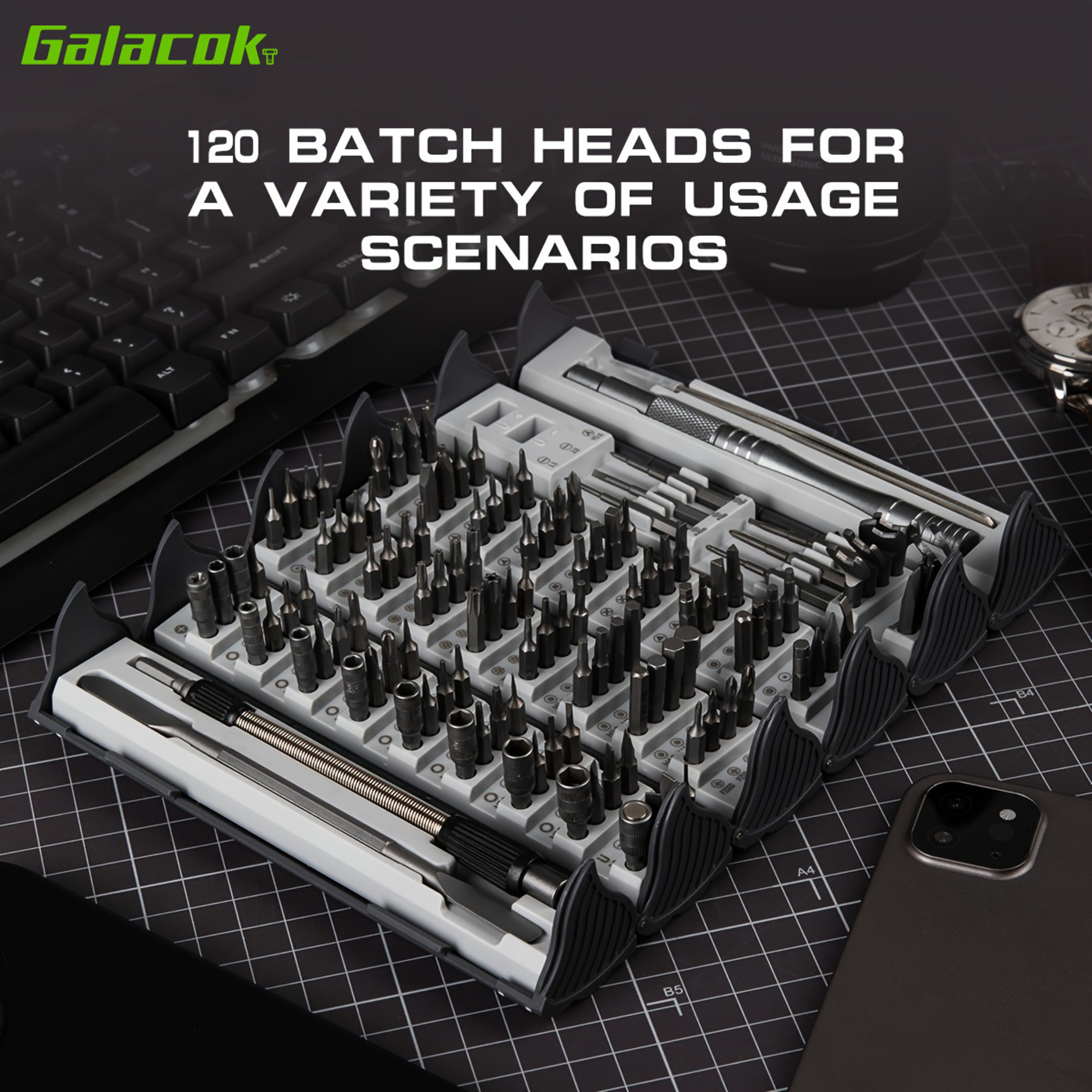128 in 1 Precision Screwdriver Set Magnetic Electronics Repair Tool Kit – view 3