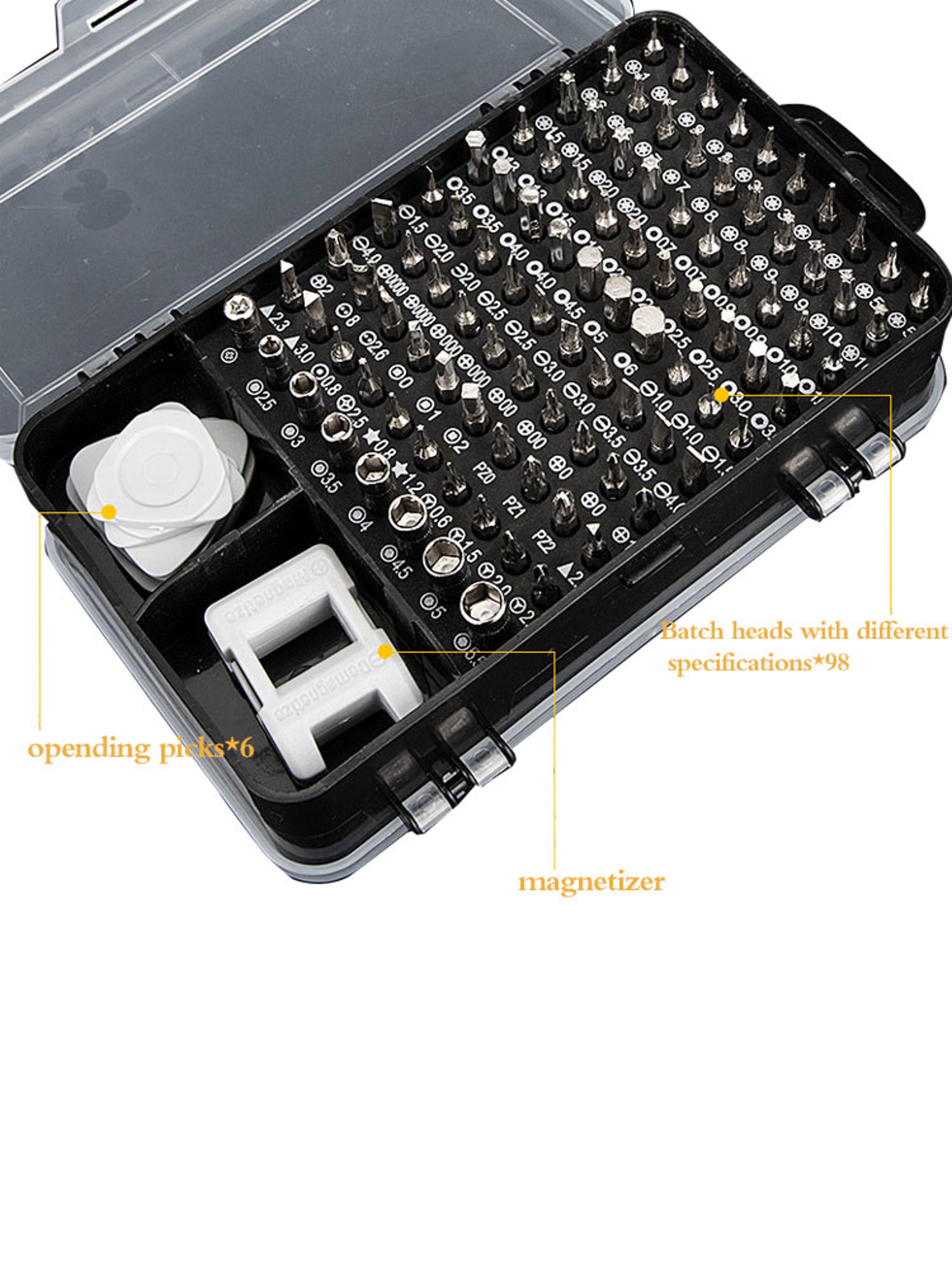 115 In 1 Precision Screwdriver Set Magnetic Electronics Phone Repair Kit 2