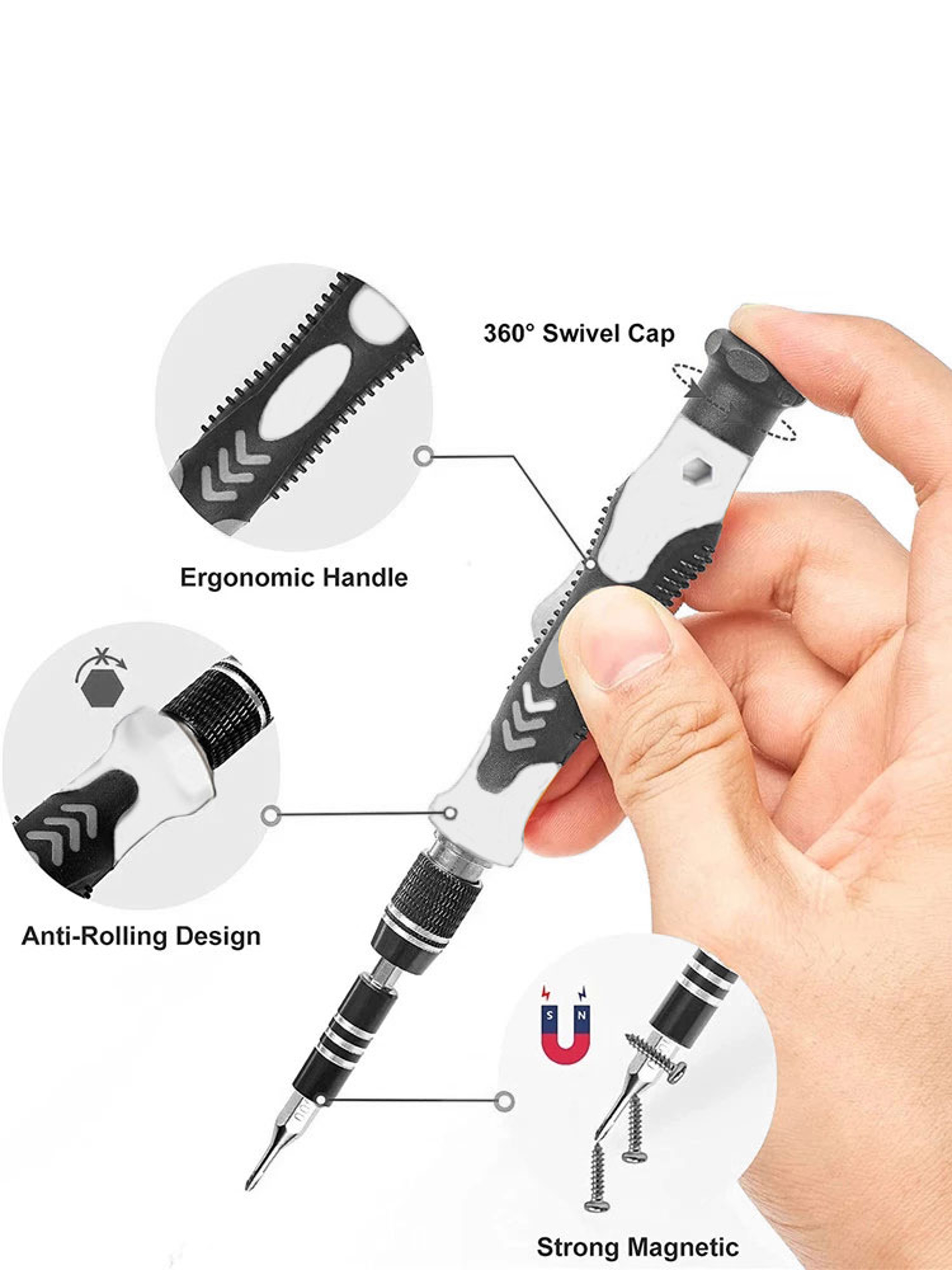 115 In 1 Precision Screwdriver Set Magnetic Electronics Phone Repair Kit 4