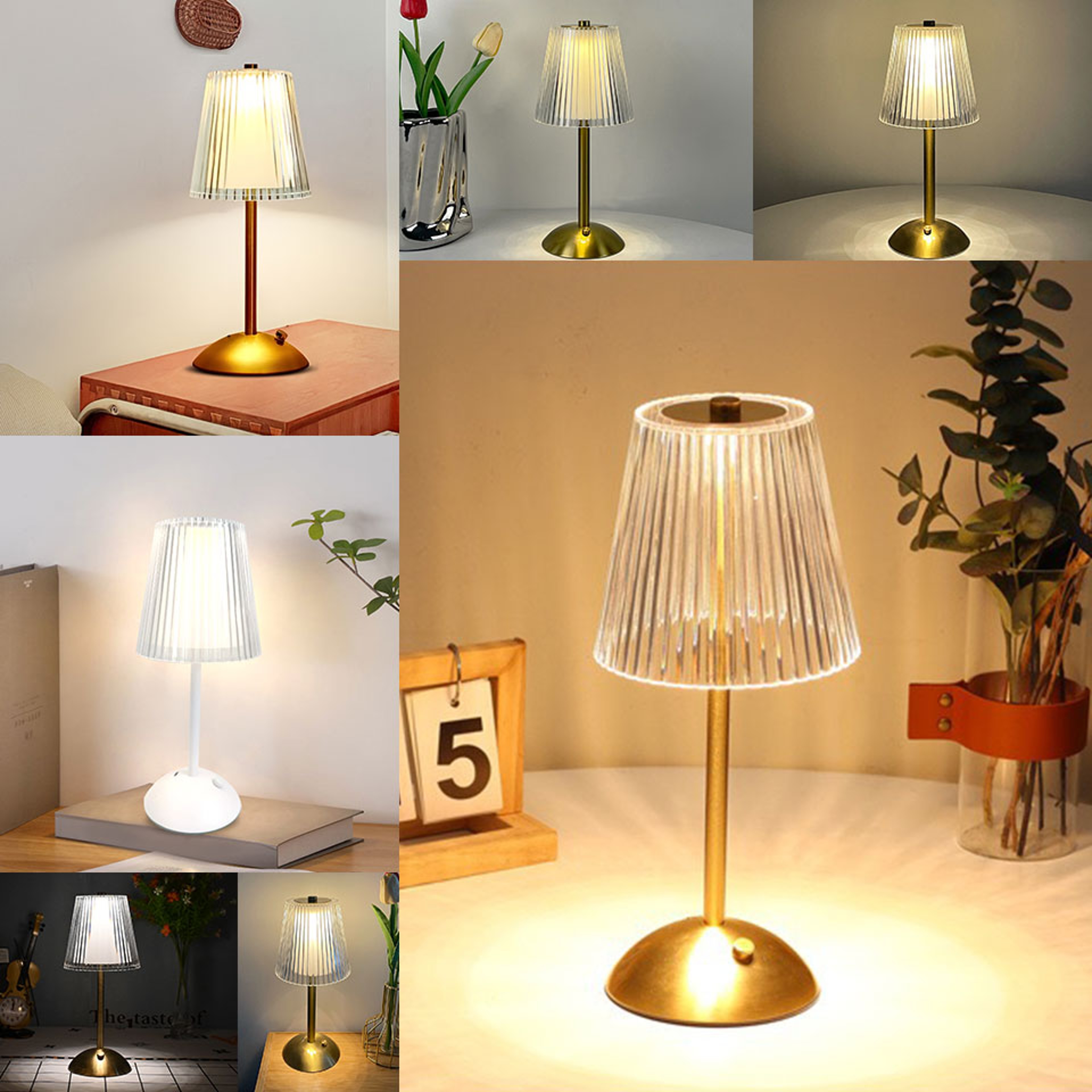 Rechargeable Touch Sensor LED Table Lamp Dimmable Bedside Night Light – view 2