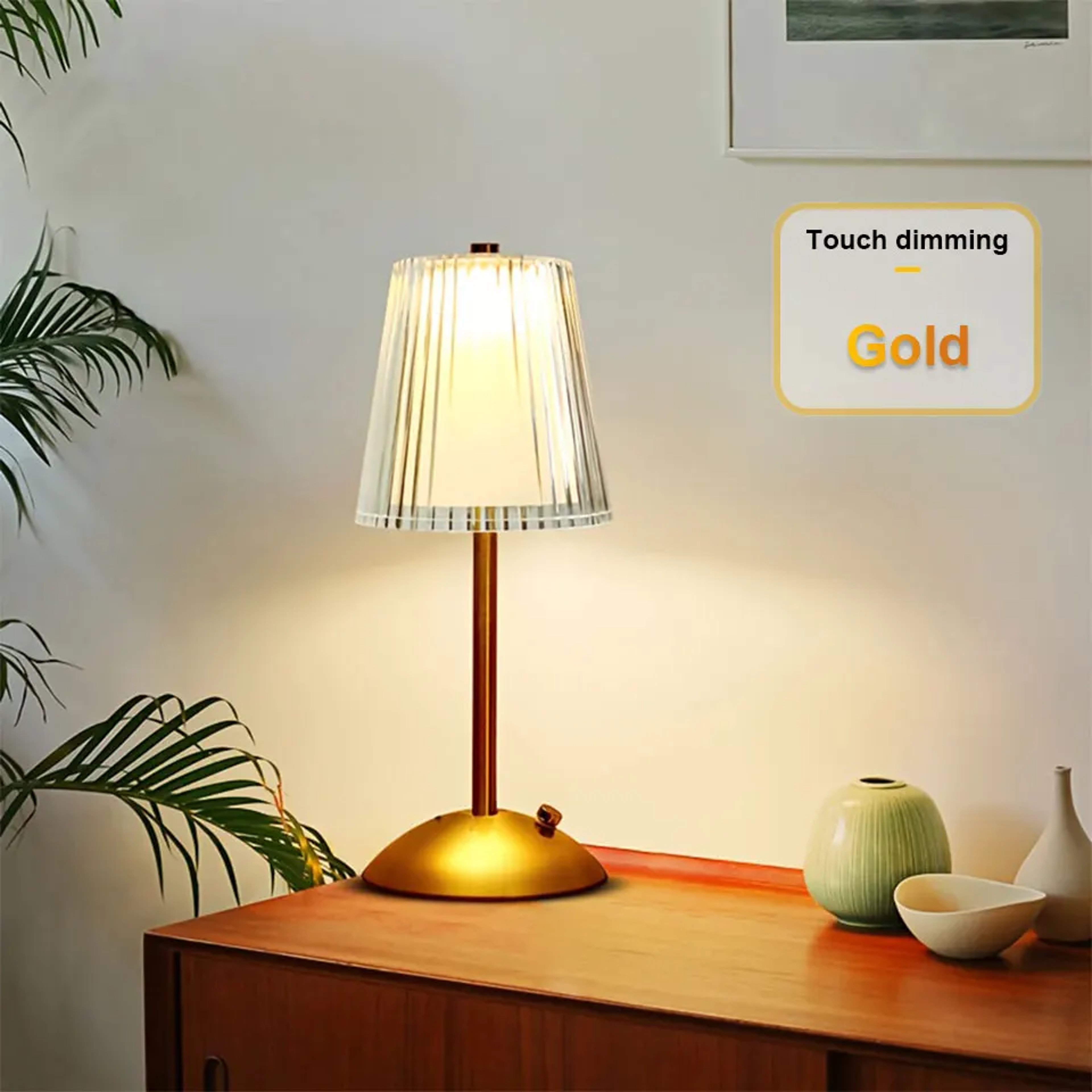 Rechargeable Touch Sensor LED Table Lamp Dimmable Bedside Night Light – view 7