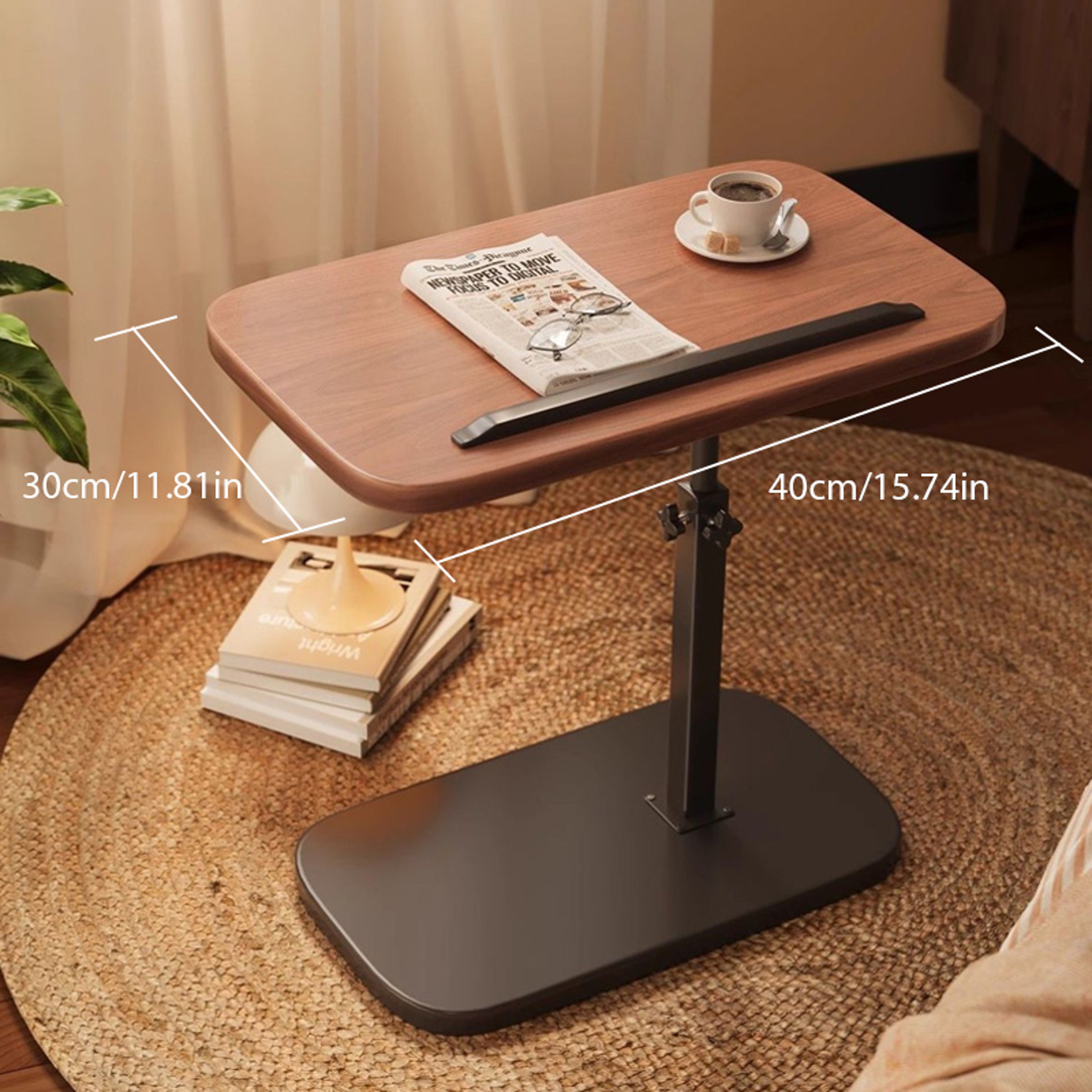 Adjustable Foldable Laptop Desk Bedside Workstation for Small Spaces – view 6