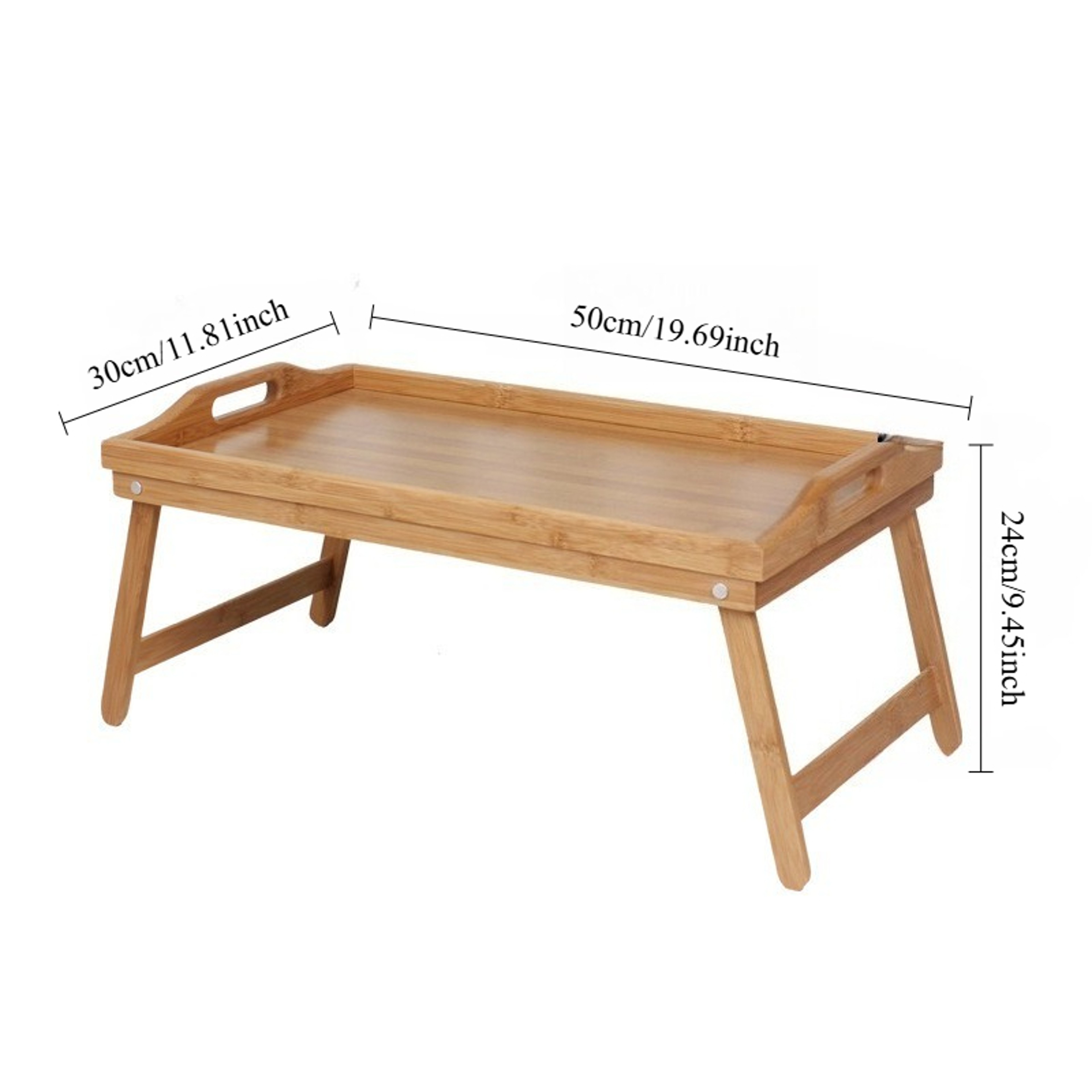 Foldable Bed Tray Table Adjustable Laptop Stand Portable Breakfast Desk 6