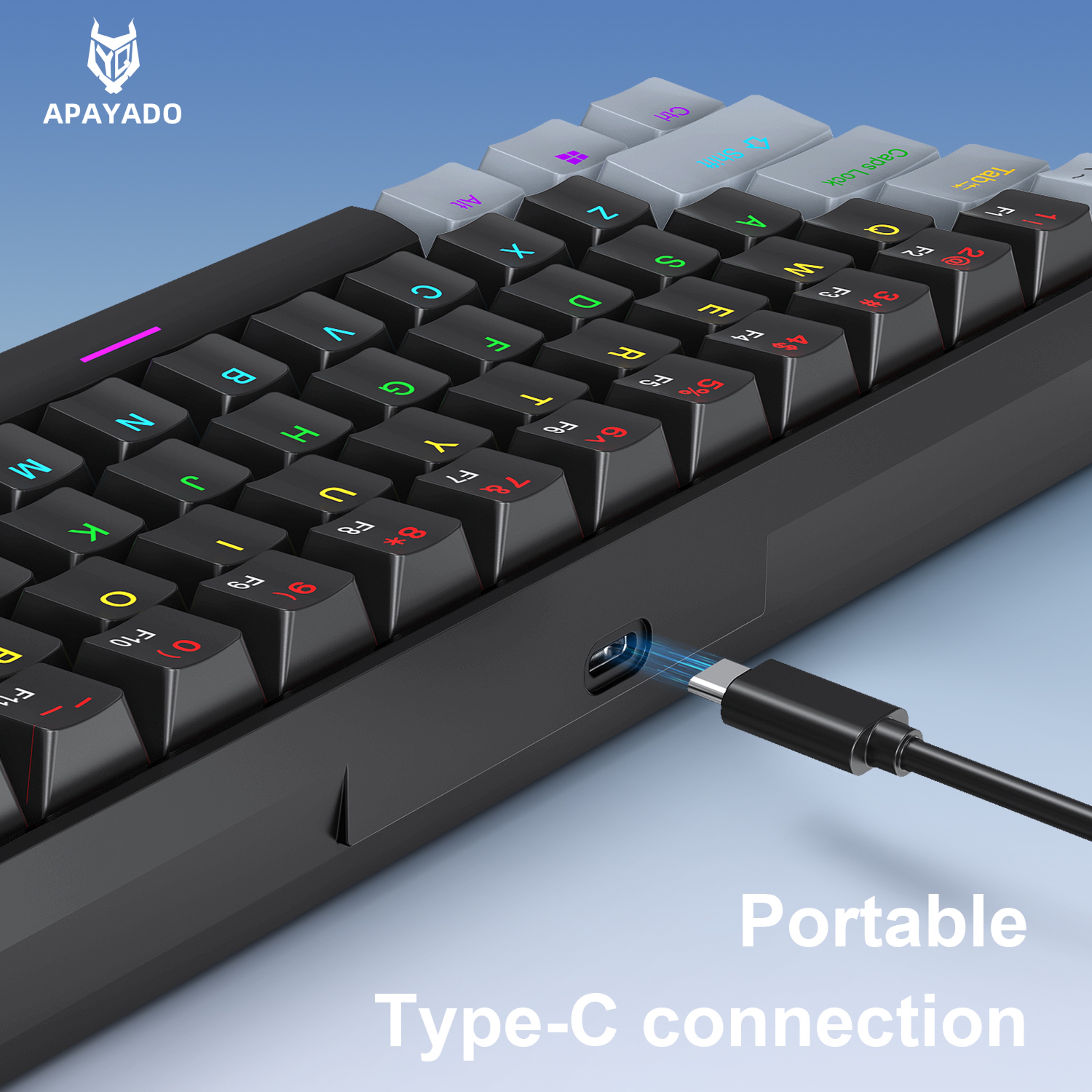 K61 60 Percent Mechanical Gaming Keyboard with RGB Hot Swappable Switches – view 5