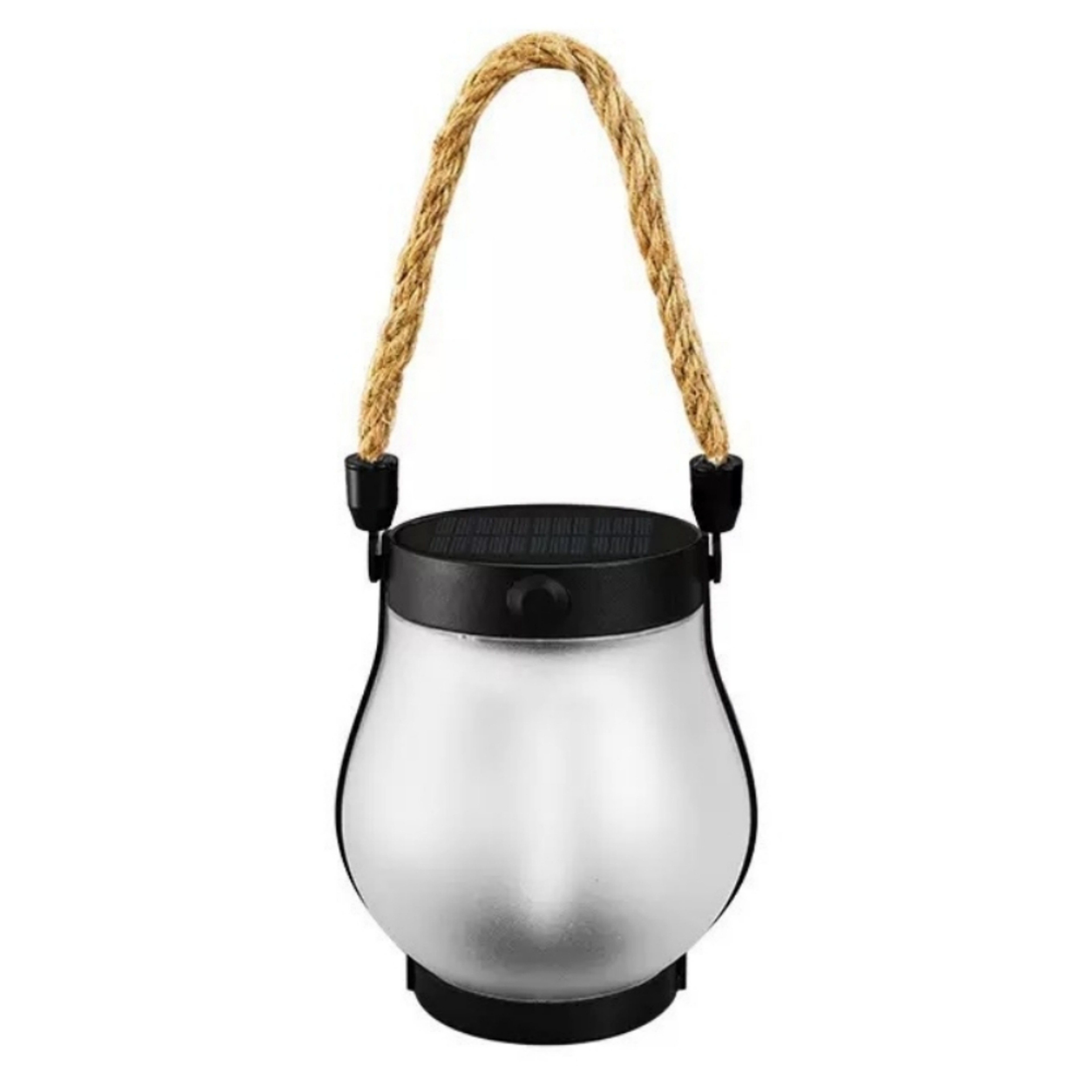 Solar Flickering Flame Lantern USB C Waterproof Outdoor Hanging Garden Light 6