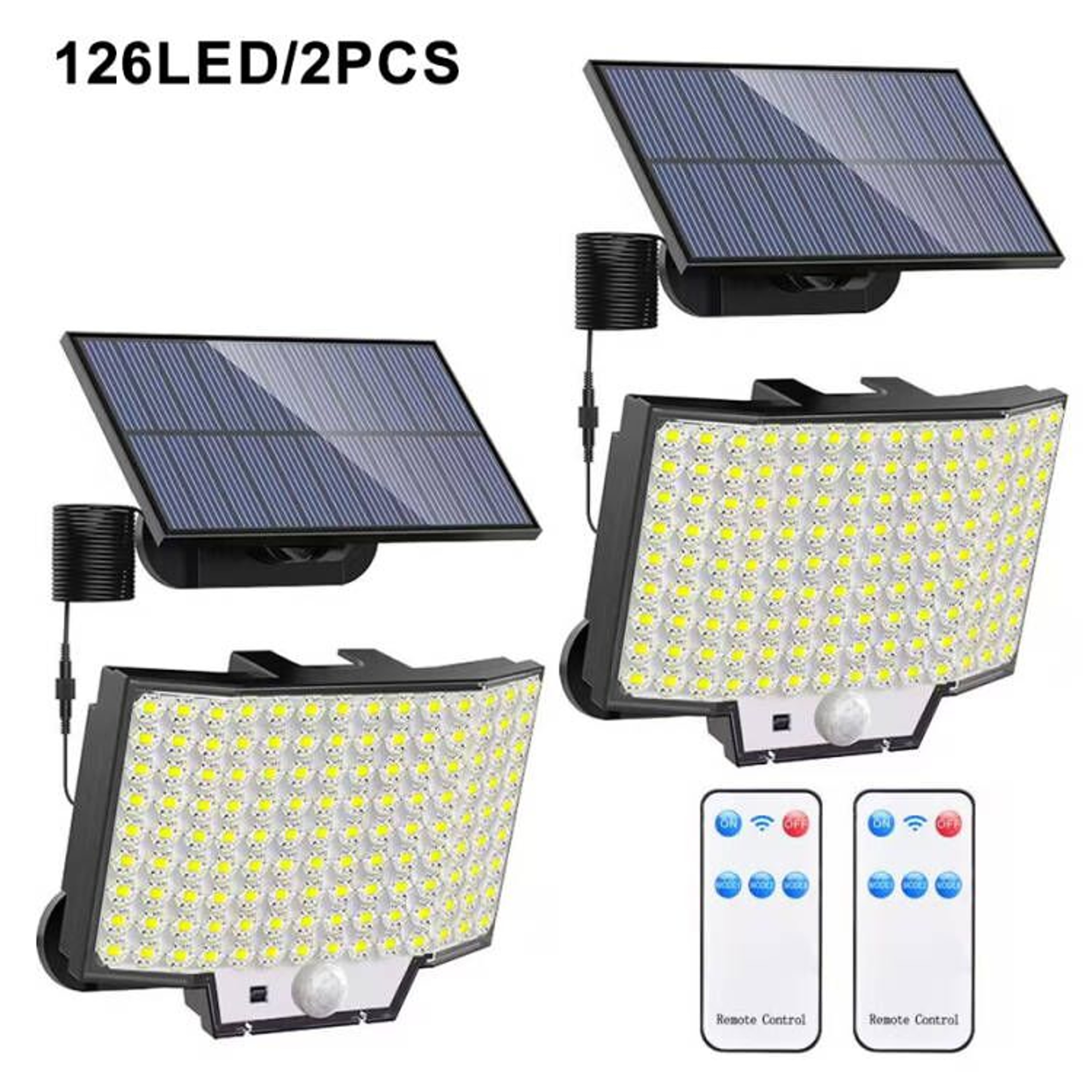 348 LED Solar Security Light Waterproof Outdoor Motion Sensor Spotlight For Garden Garage 7