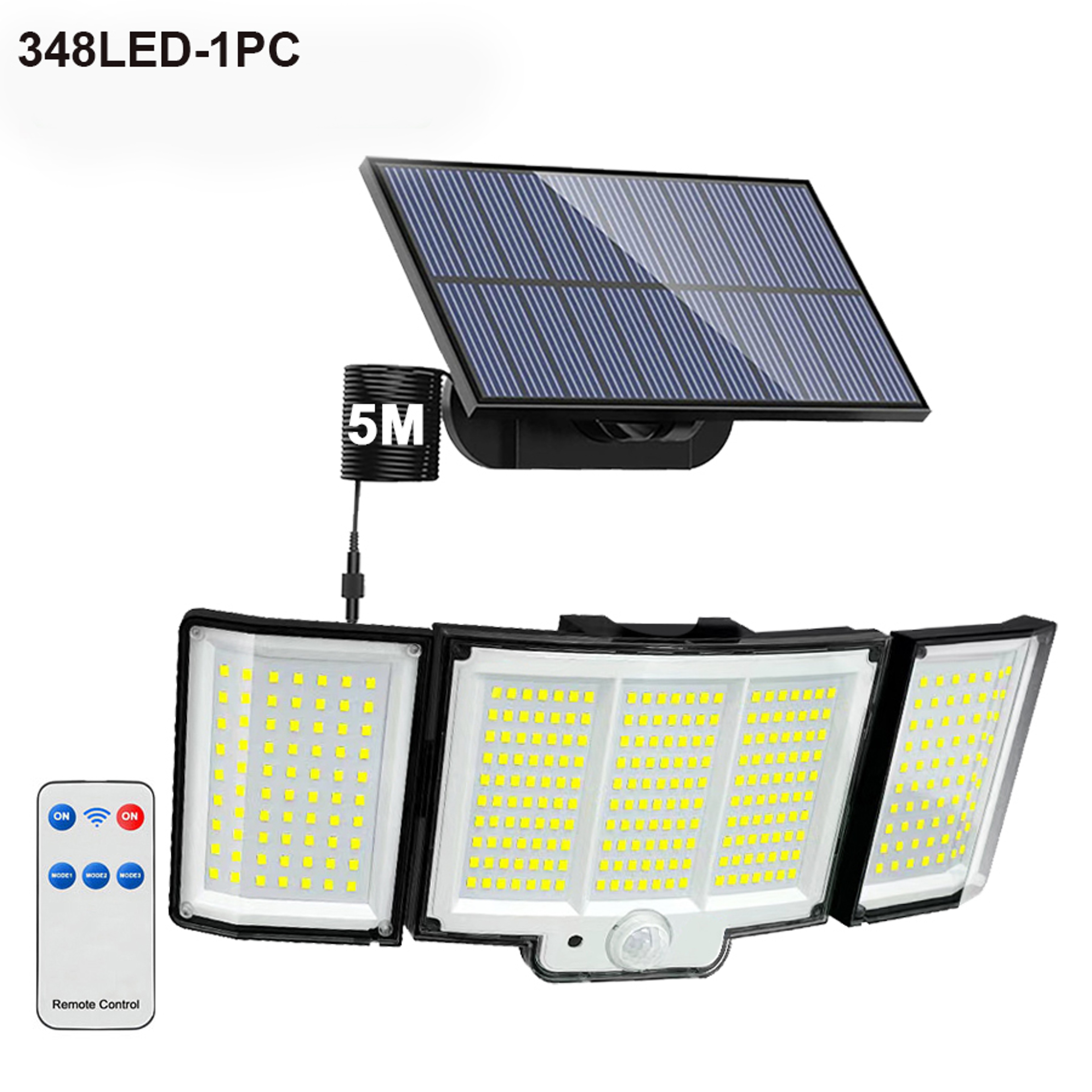 348 LED Solar Security Light Waterproof Outdoor Motion Sensor Spotlight For Garden Garage 13