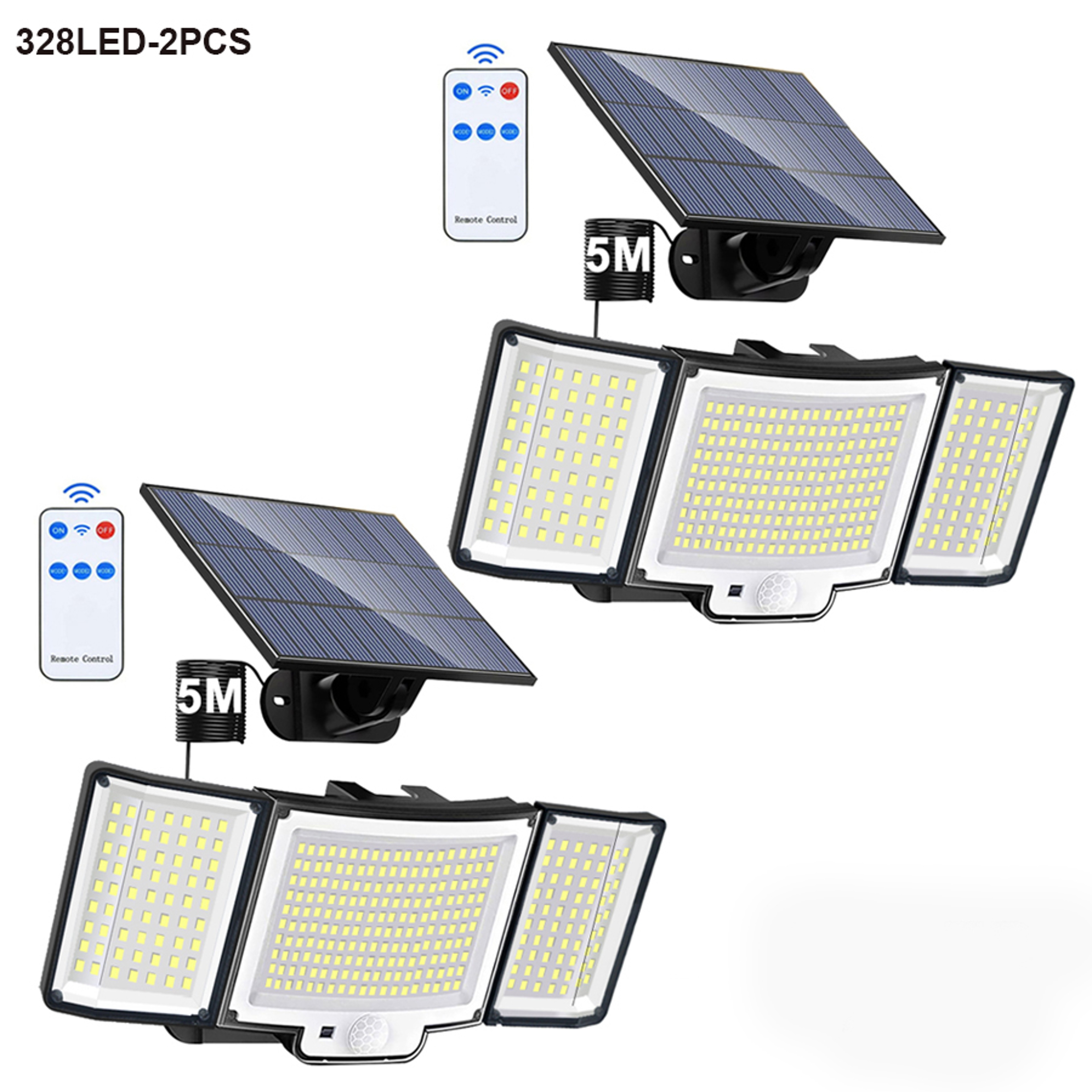 348 LED Solar Security Light Waterproof Outdoor Motion Sensor Spotlight For Garden Garage 15