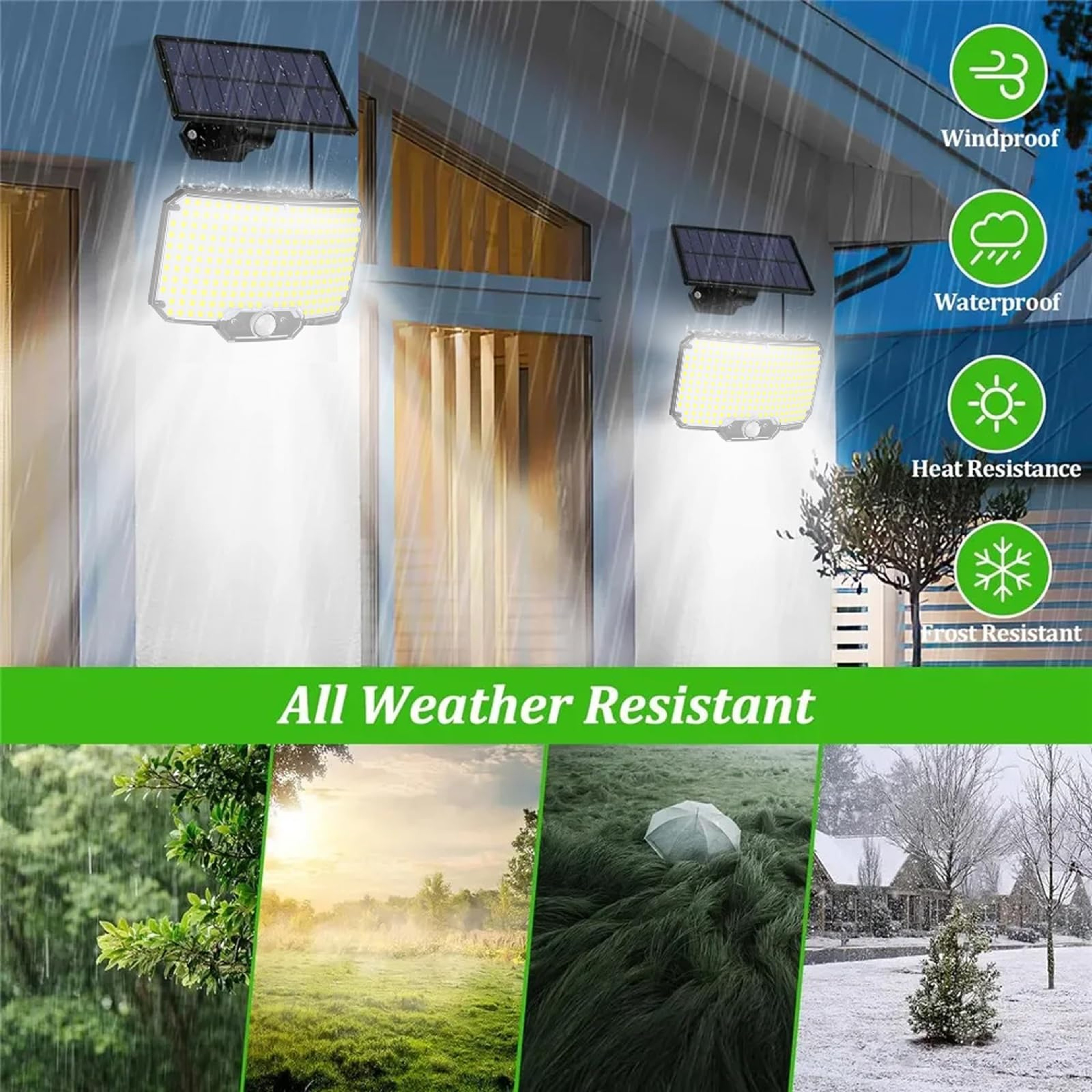 234LED Solar Motion Sensor Light Waterproof Outdoor Security Flood Light With Remote – view 2