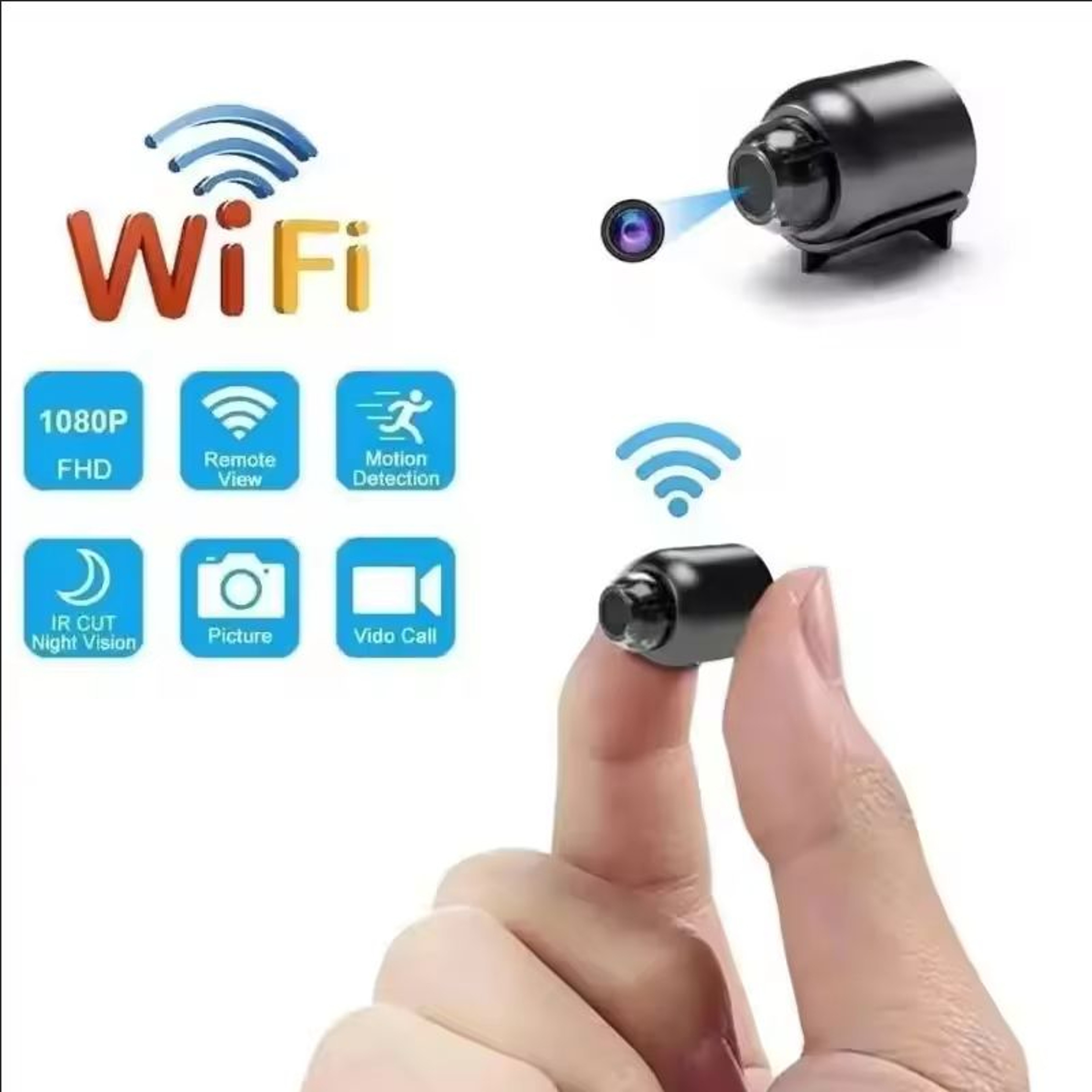 X5 Mini Security Camera 1080P WiFi Night Vision Motion Detection Home Monitor – view 1