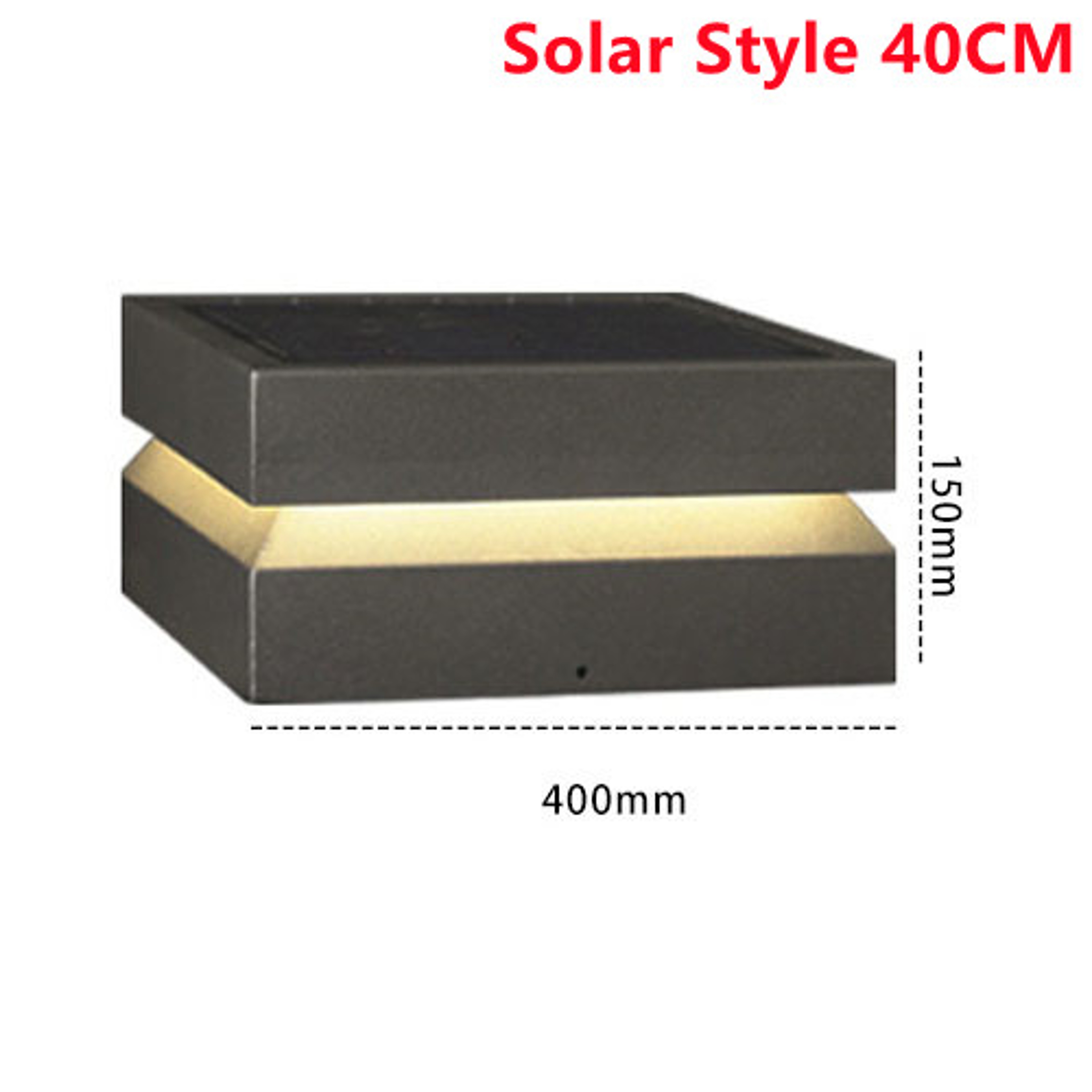 Solar Post Light IP65 Outdoor Solar Pillar Light For Garden Fence Gate And Courtyard 8