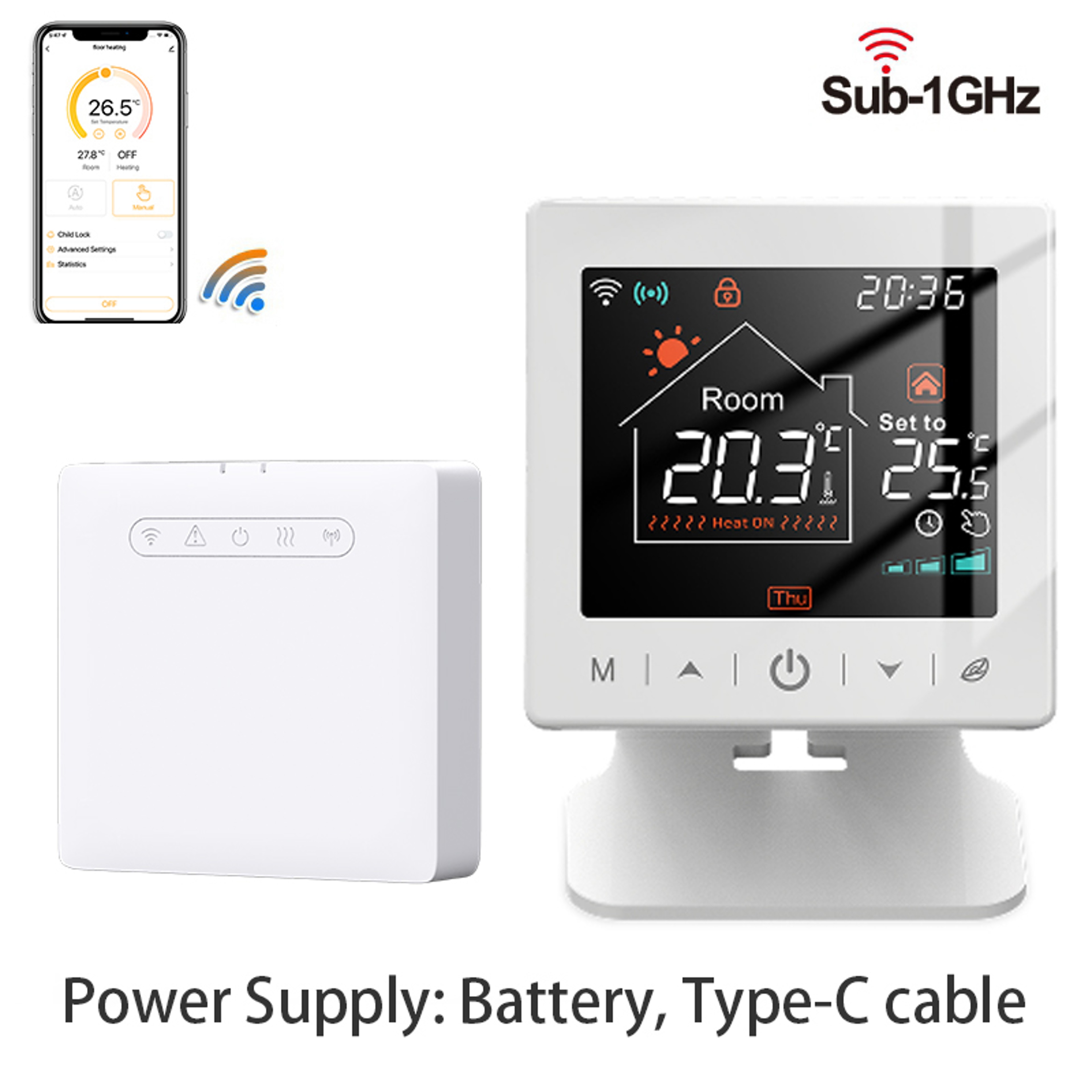Tuya Smart WiFi Thermostat Wireless Boiler Temperature Controller 5