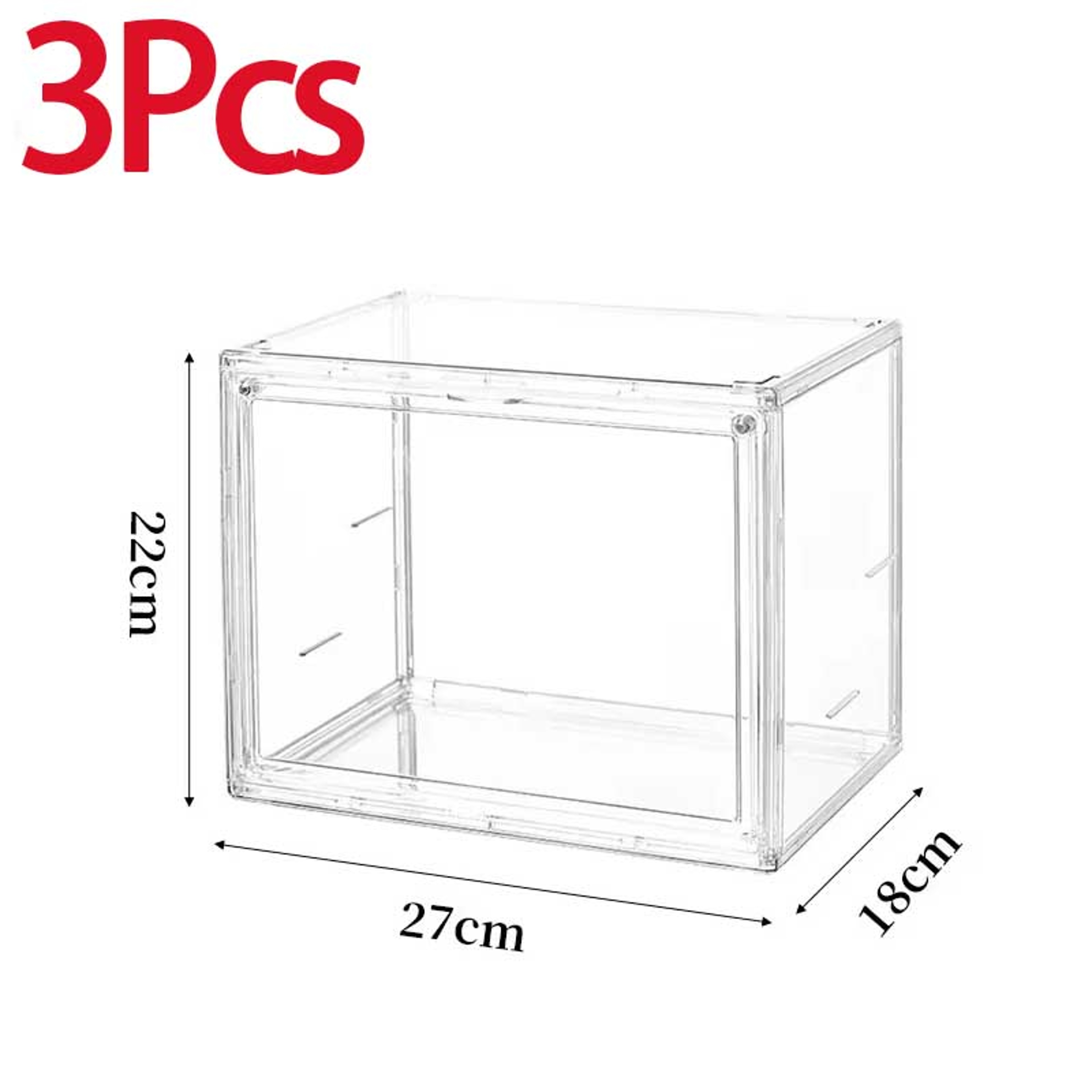 Transparent Acrylic Display Case Dustproof Collectible Figure Storage Box For Bookshelf And Desktop 10