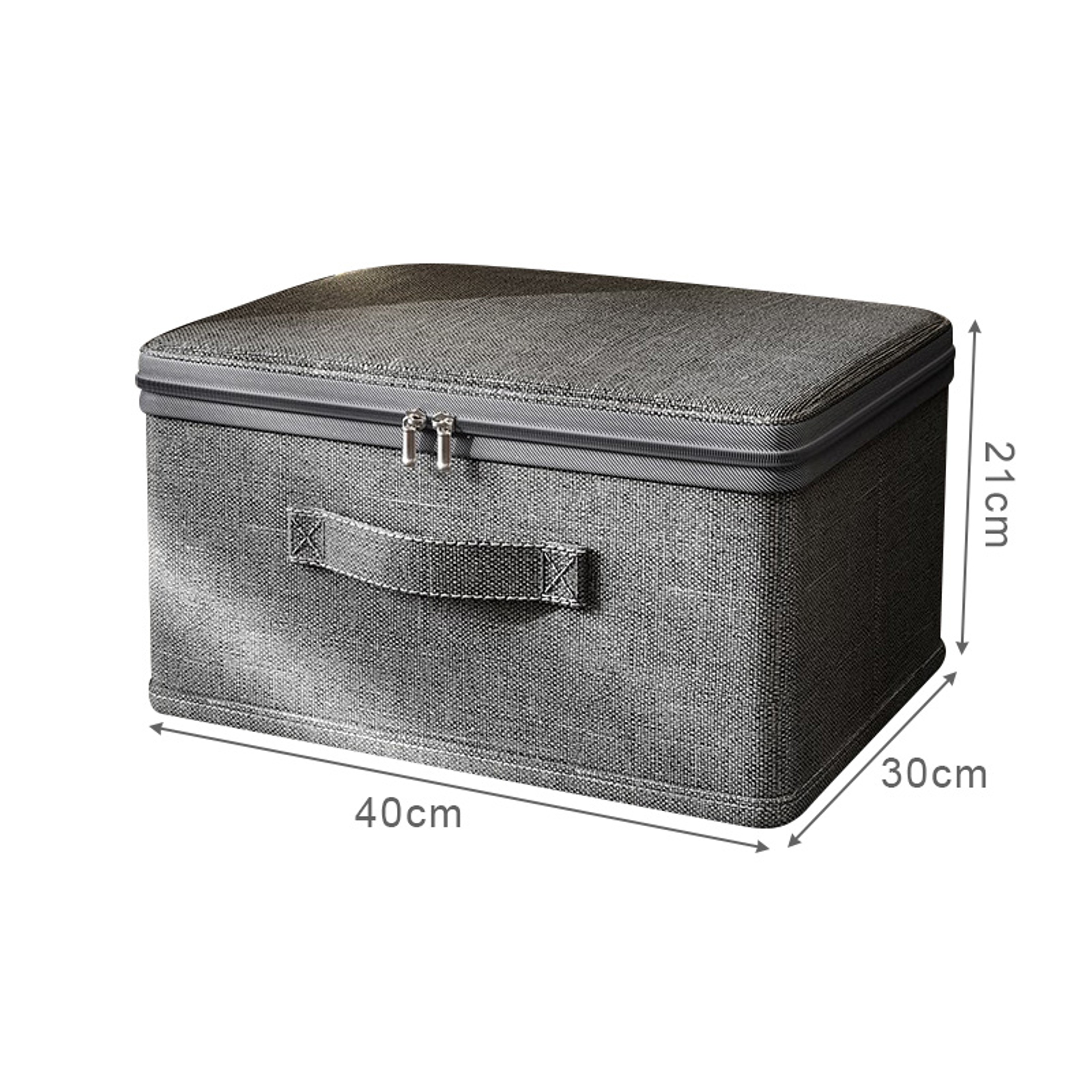 Large Capacity Foldable Clothes Storage Box Zipper Wardrobe Organizer 9