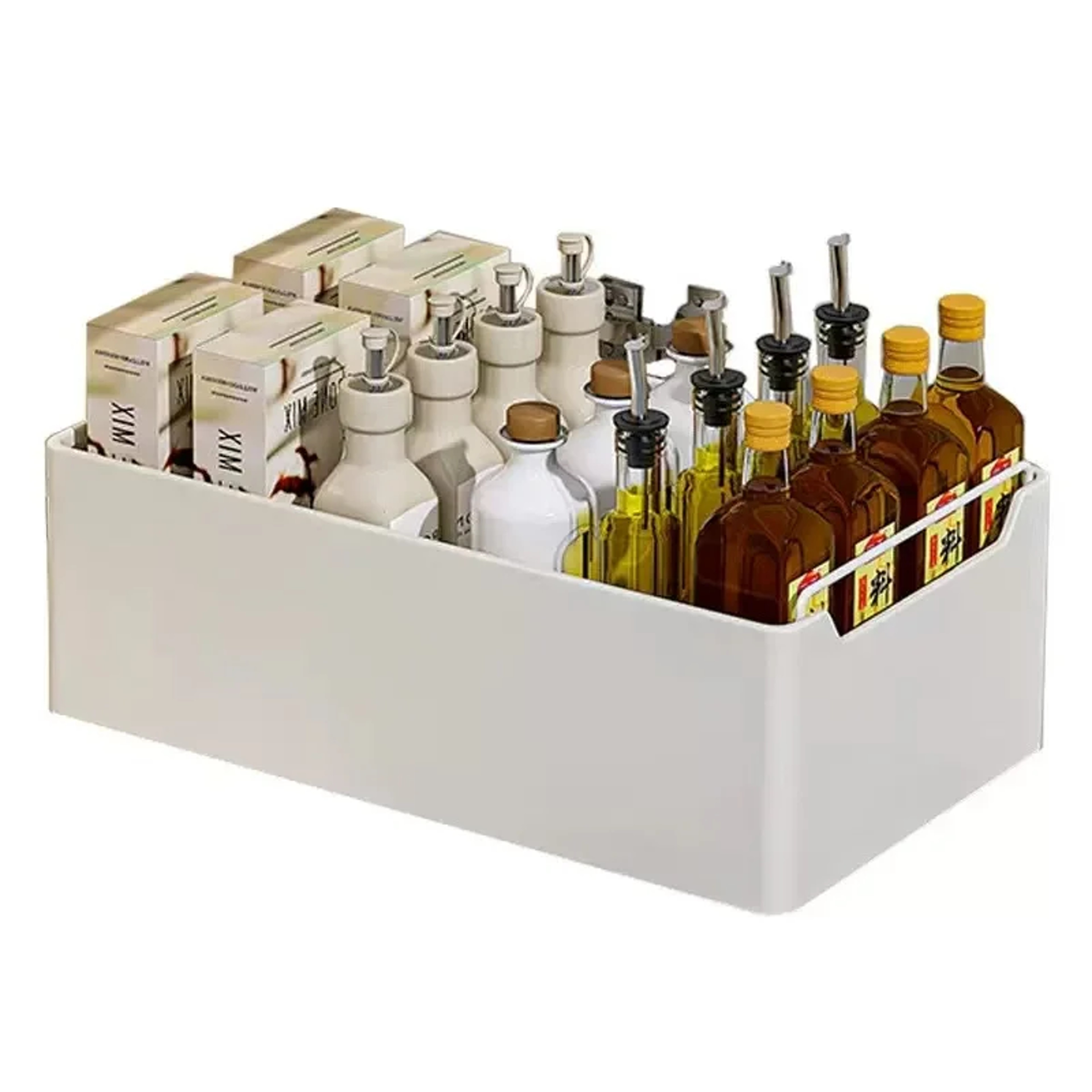 Pull Out Cabinet Organizer No Drill Slide Out Kitchen Storage Rack 0