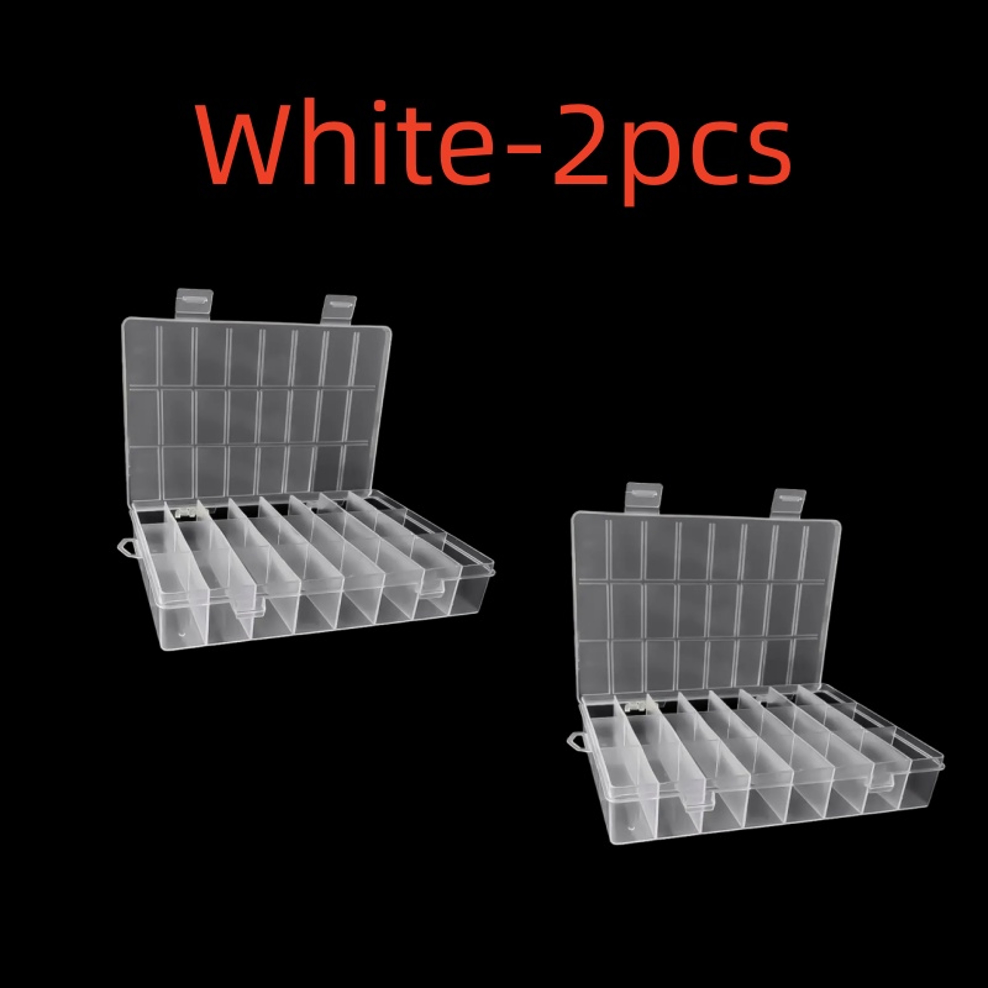 24 Compartment Storage Box Clear Jewelry Bead and Small Parts Organizer – view 12