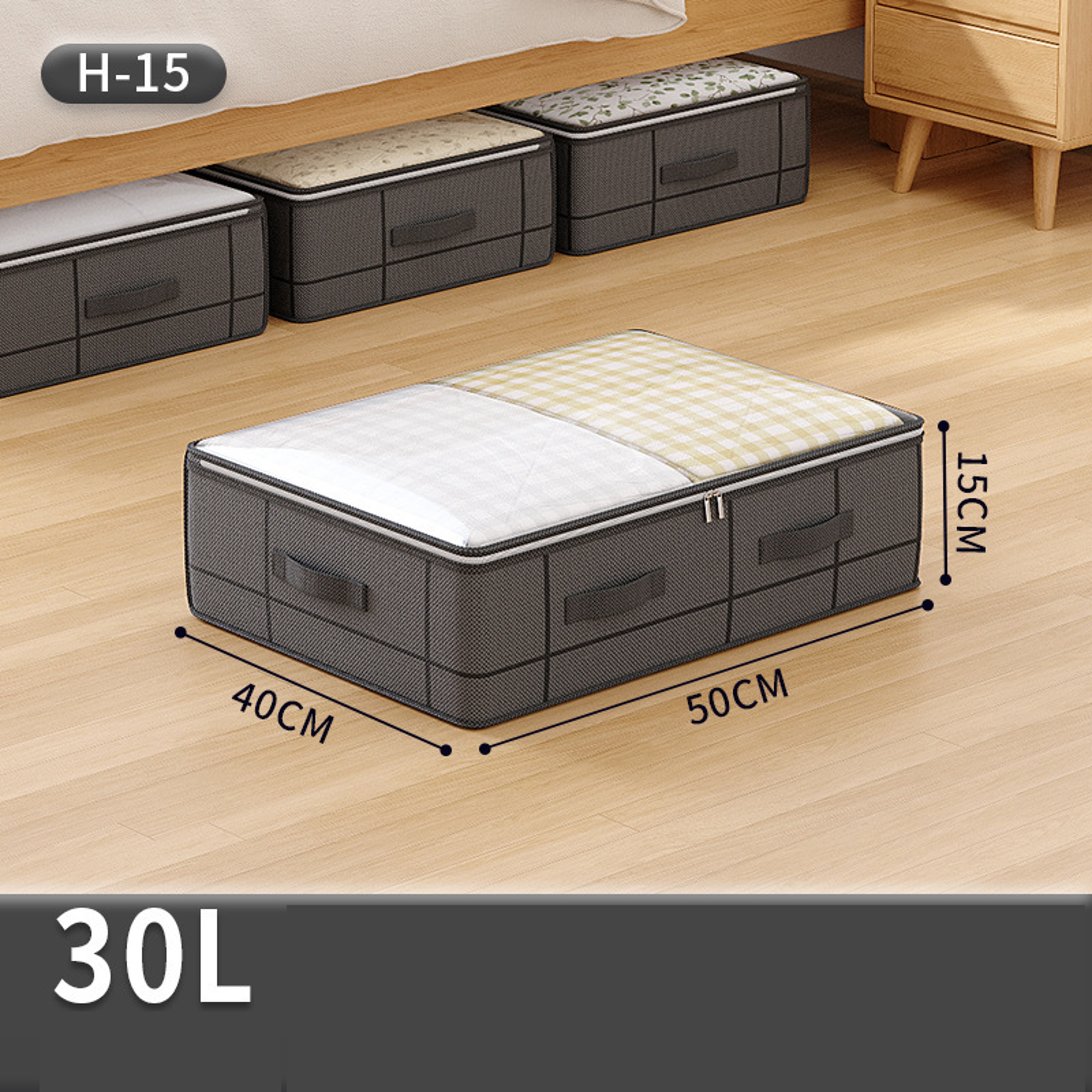 Foldable Under Bed Storage Bag Large Capacity Clothes And Blanket Organizer 6