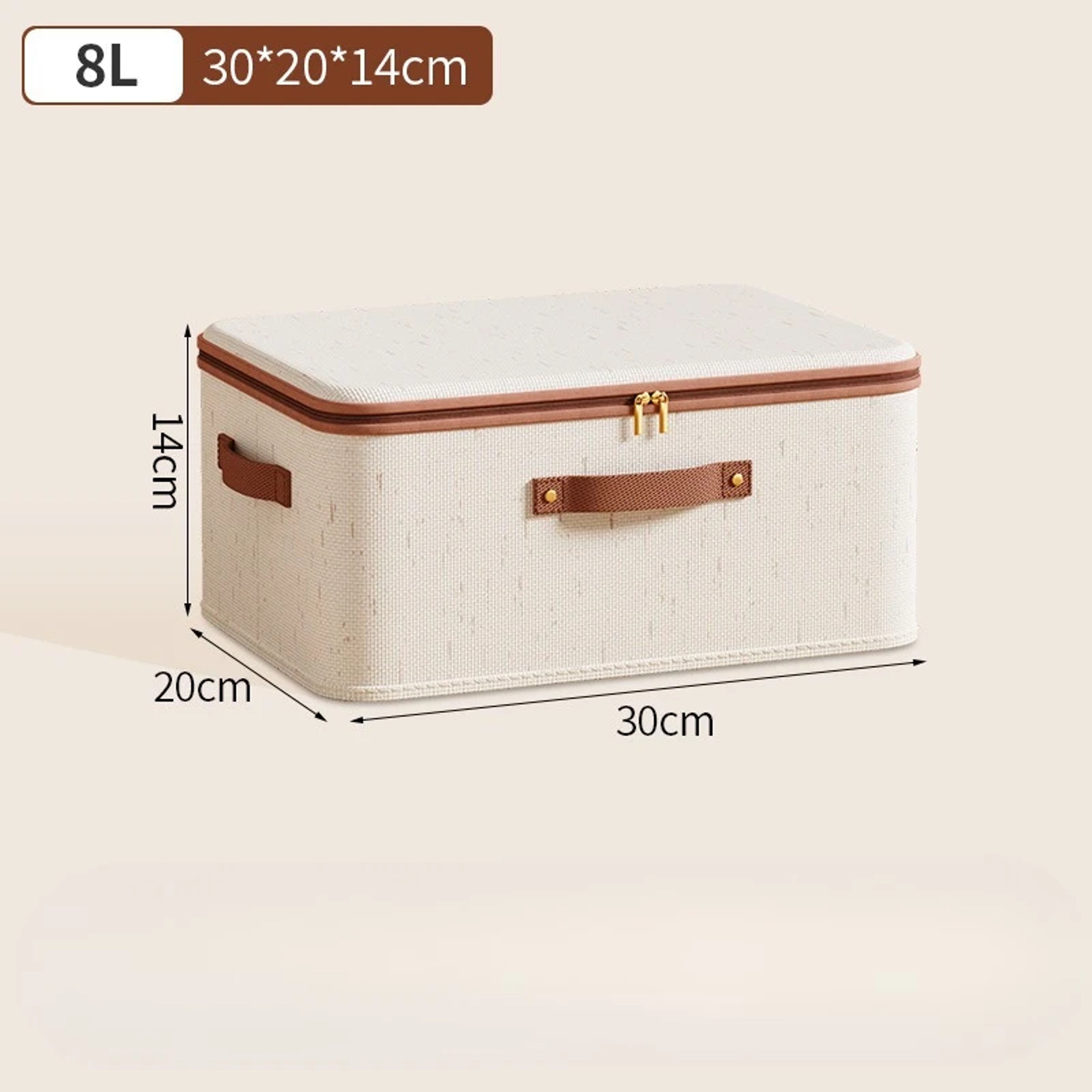 Large Capacity Clothes Storage Box Dust Proof Cotton Linen Wardrobe Organizer – view 4