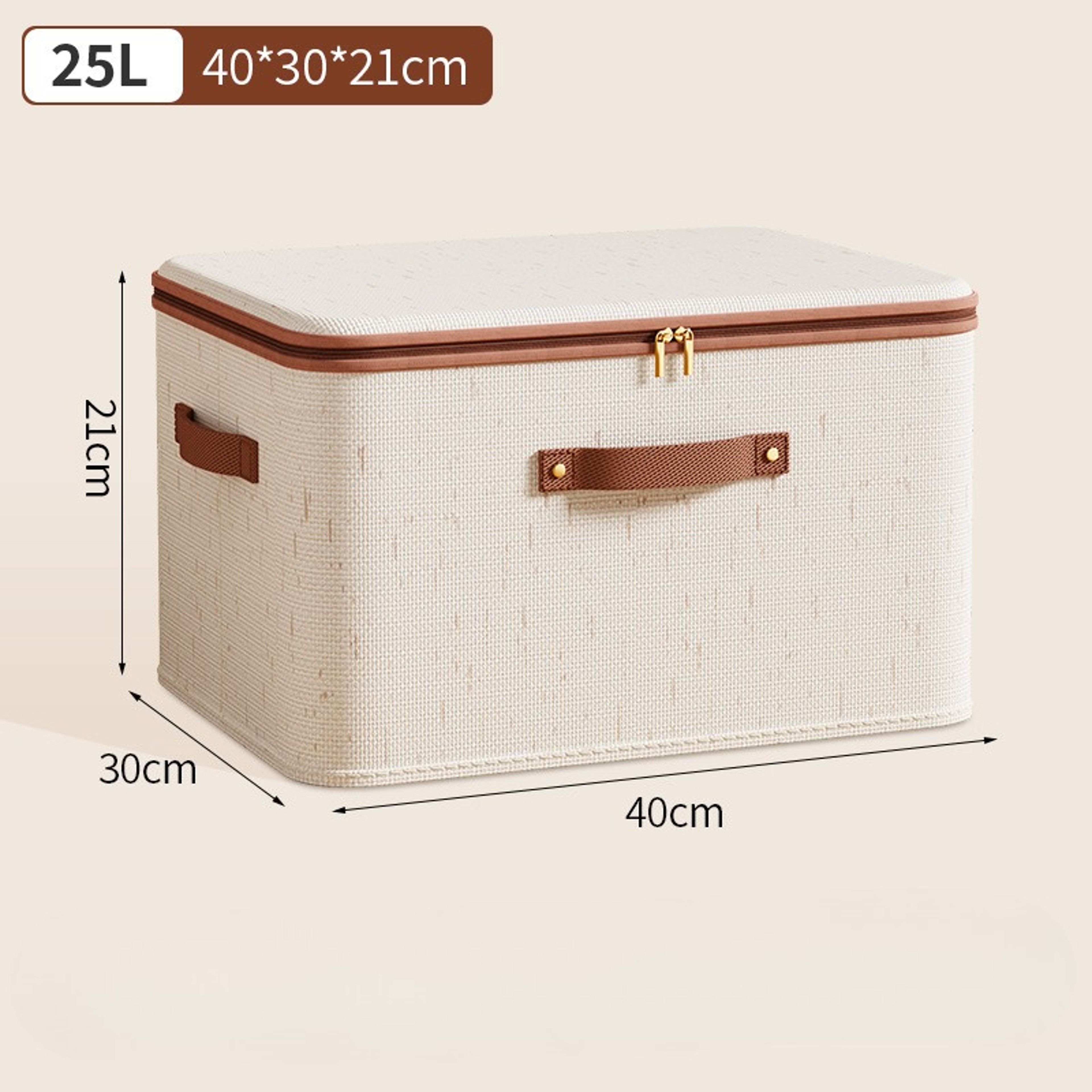 Large Capacity Clothes Storage Box Dust Proof Cotton Linen Wardrobe Organizer – view 8