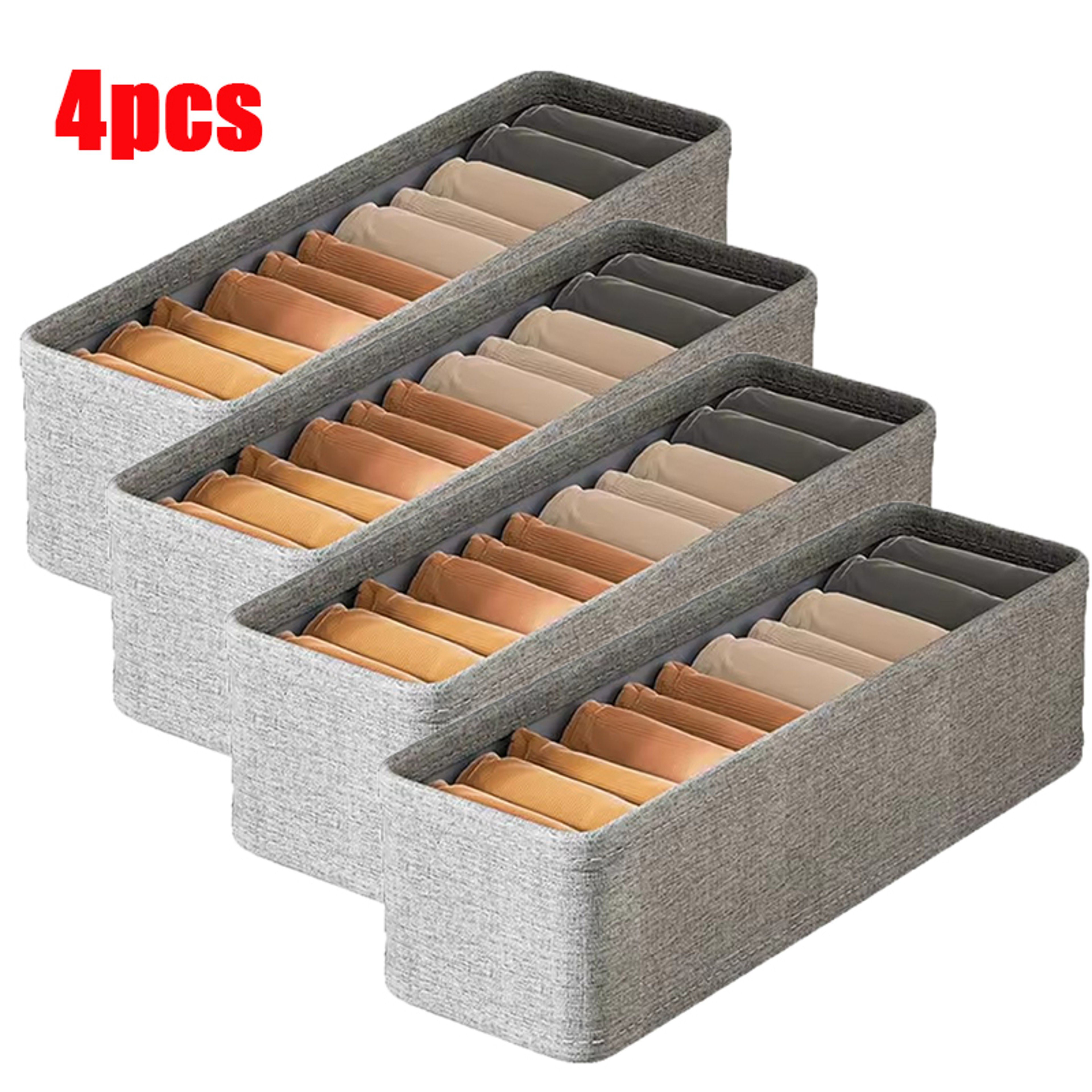 Foldable Fabric Drawer Organizer Clothes Storage Box For Wardrobe And Closet 9