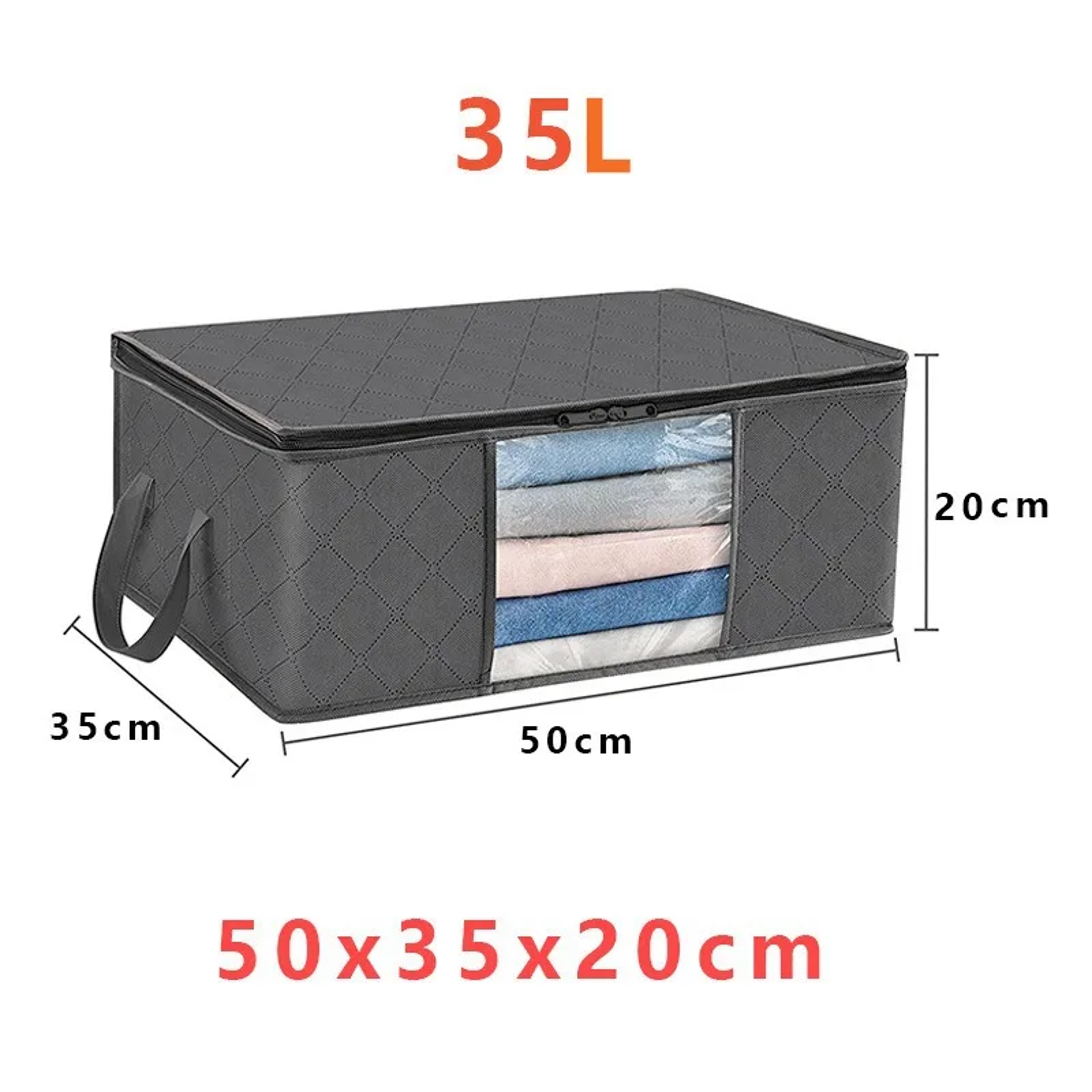 Large Capacity Clothes Storage Bag Foldable Closet Organizer for Blankets and Comforters – view 8