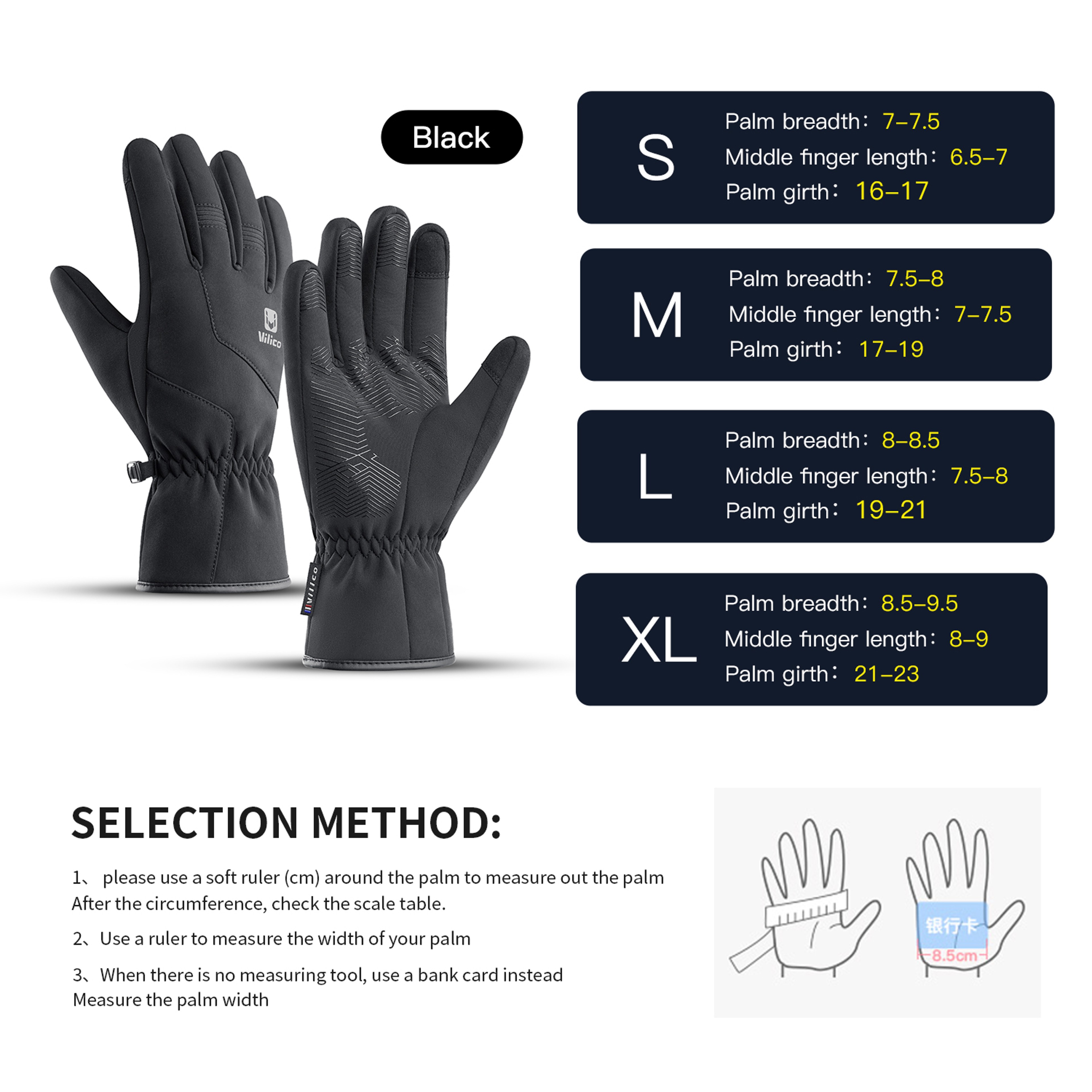 Waterproof Winter Touchscreen Gloves Warm Non Slip Thermal Cycling Gloves – view 6