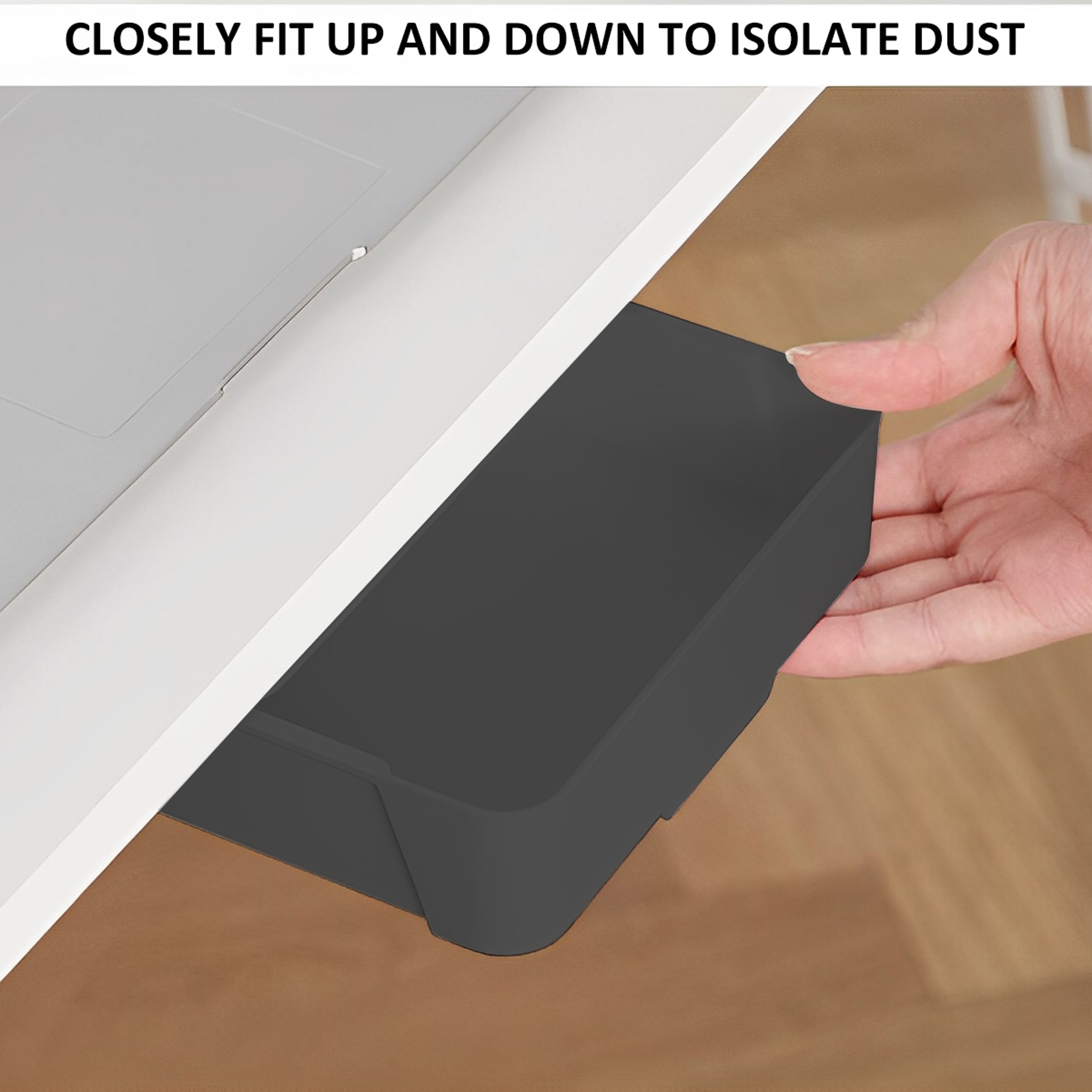 Self Adhesive Under Desk Drawer Hidden Desk Organizer And Pencil Tray 2