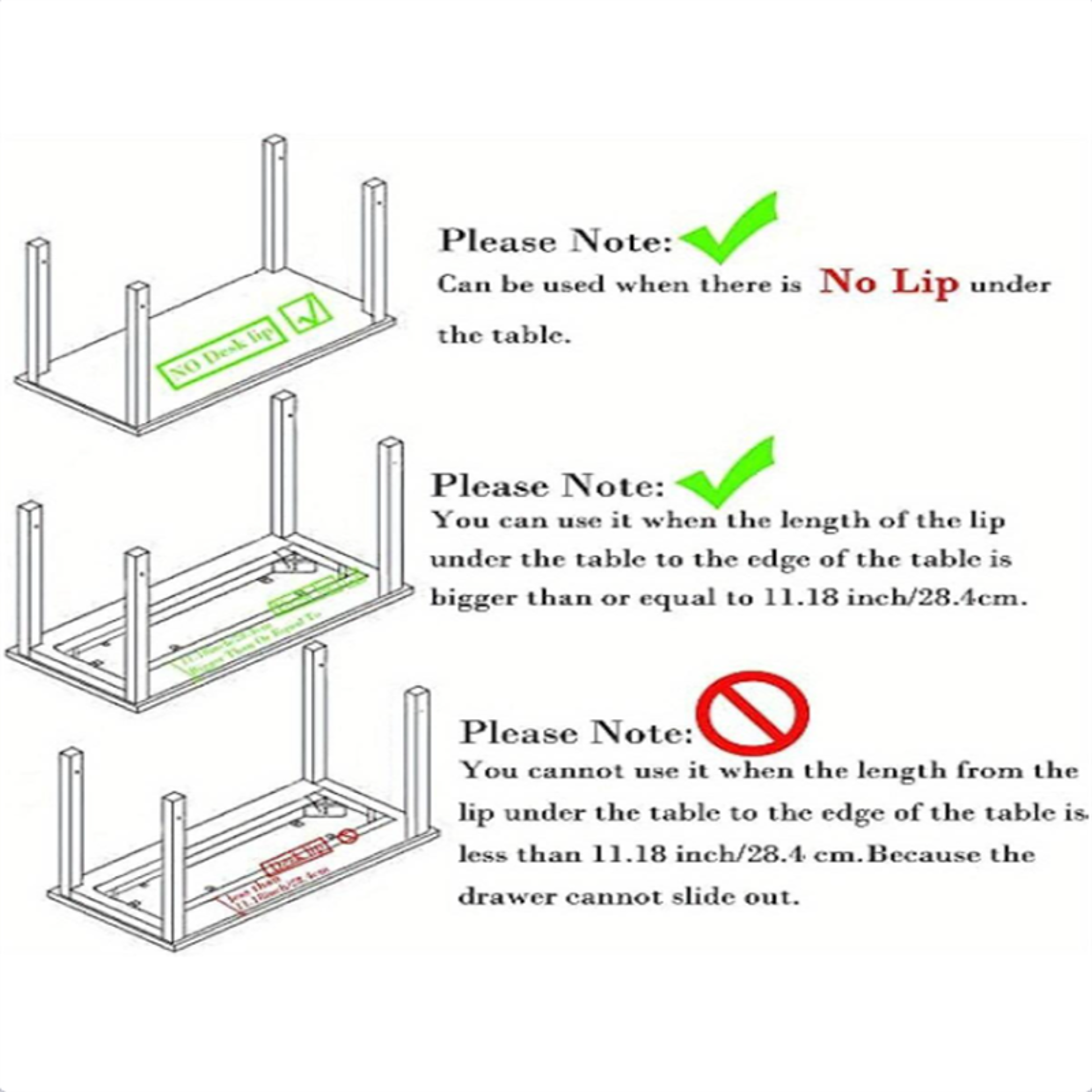 Hidden Under Desk Drawer Organizer Self Adhesive Slide Out Storage – view 5