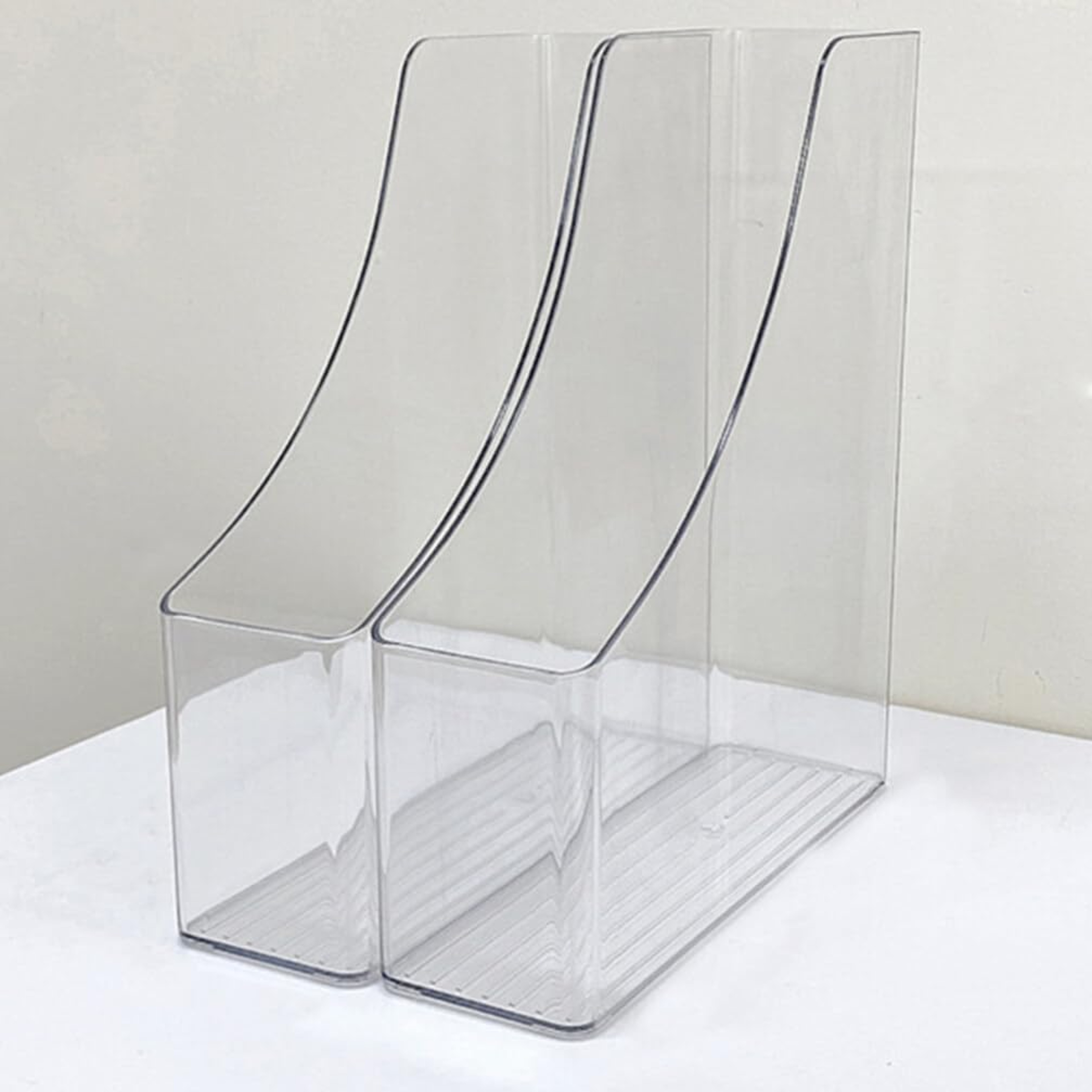 Clear A4 Vertical File Organizer PET Desktop Document Holder 0
