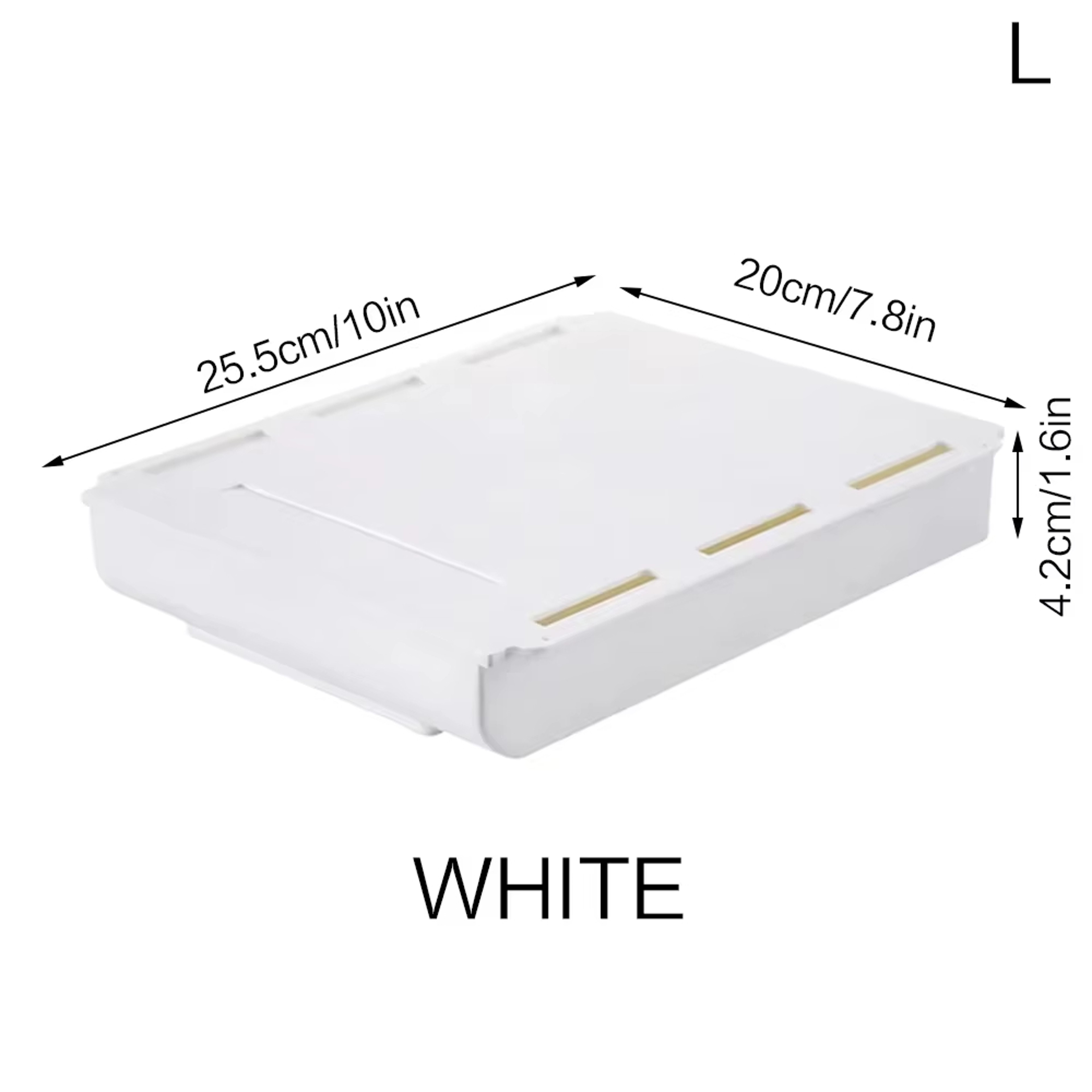 Hidden Under Desk Drawer Organizer Self Adhesive Storage For Office And Home 7