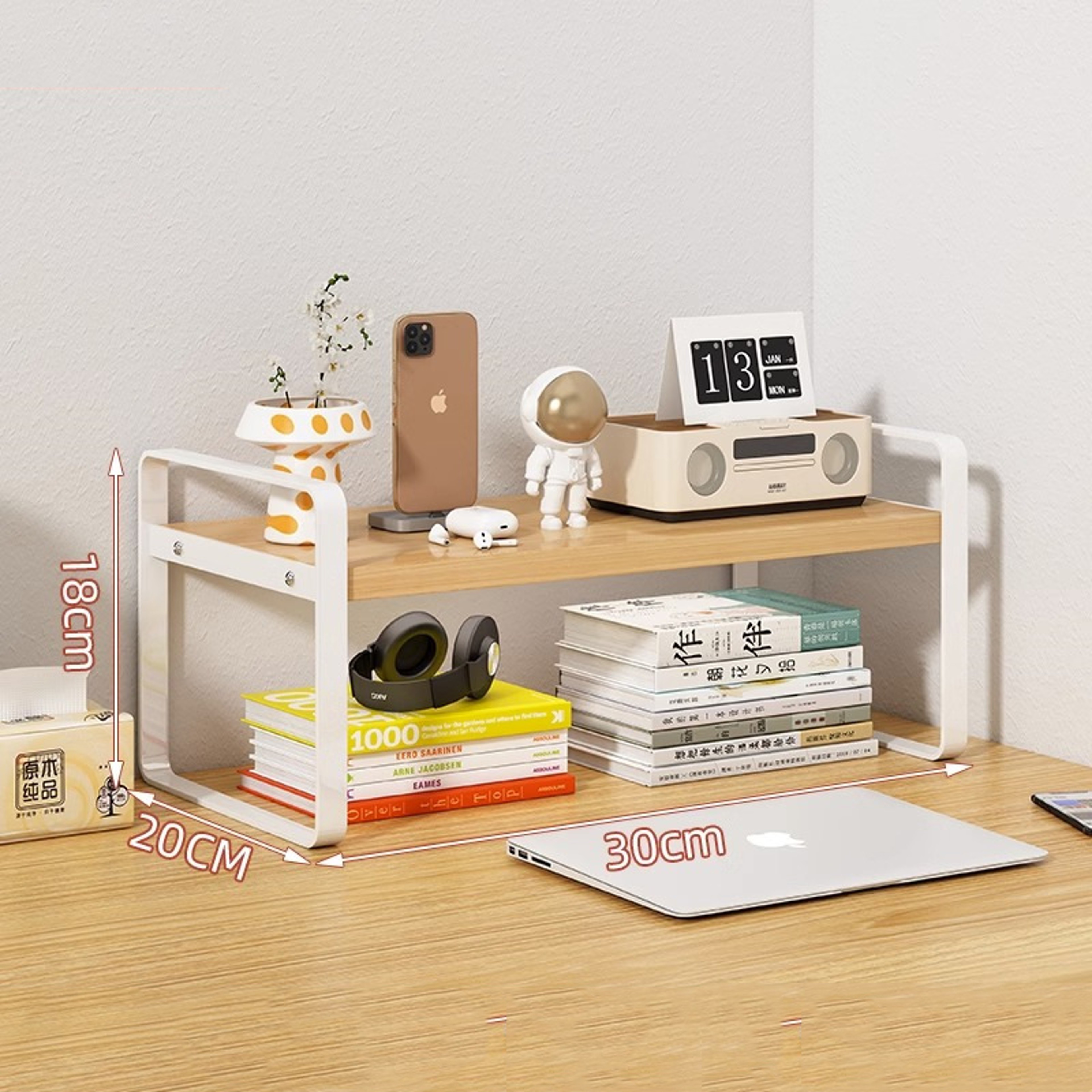 Desktop Bookshelf Organizer And Document Shelf For Office And Study Desk 7