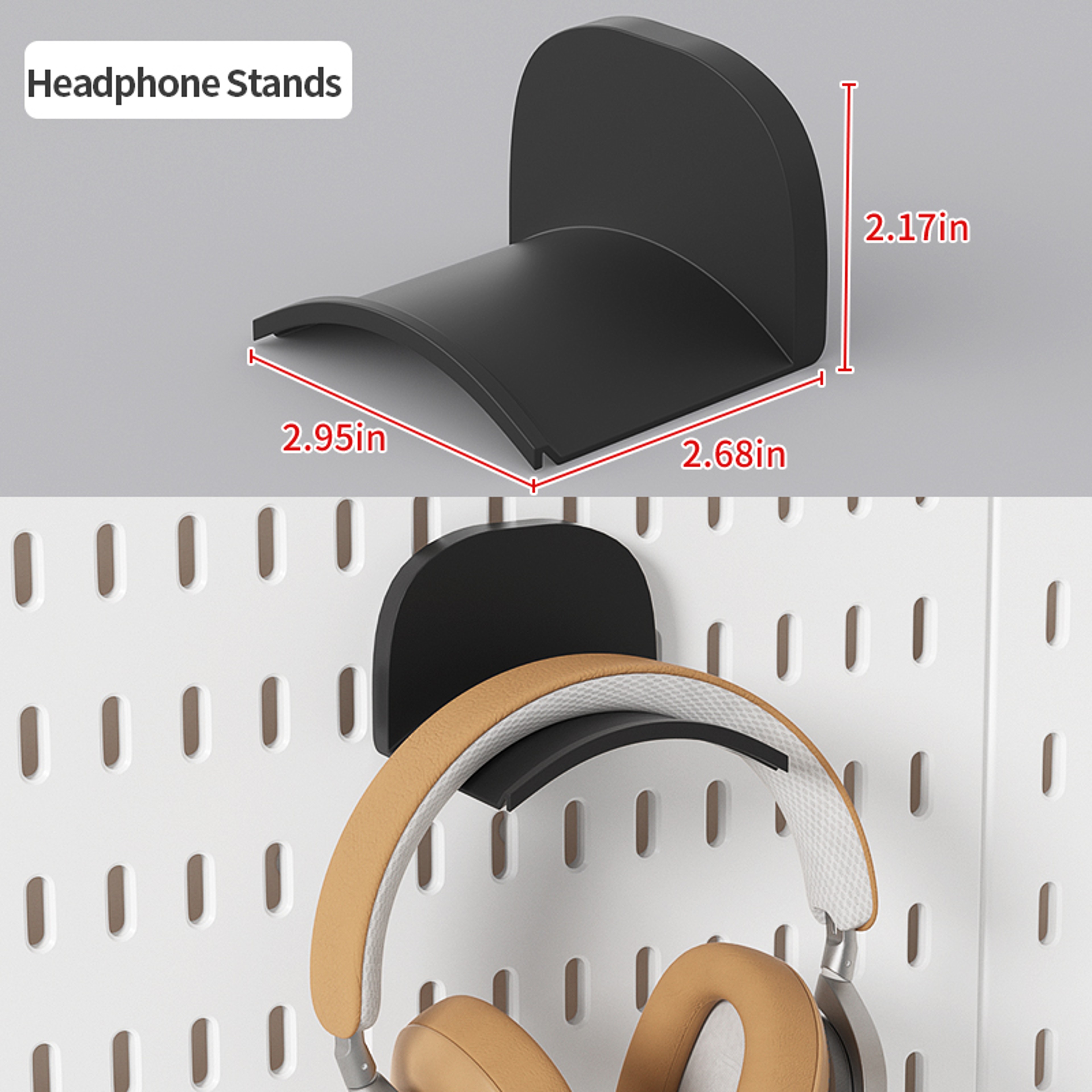 No Drill Clamp On Pegboard Organizer Desktop Storage Rack for Office and Home – view 30