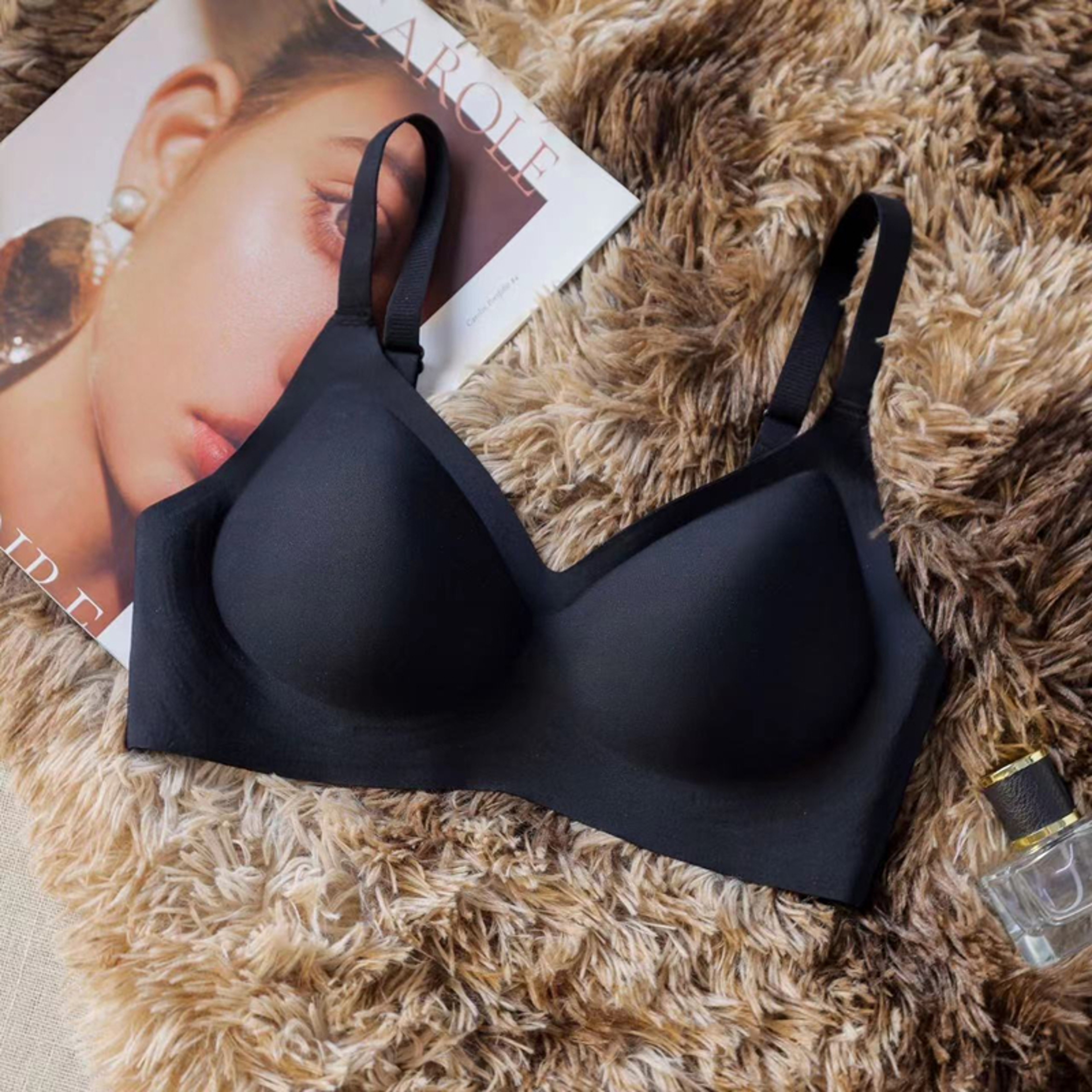 Seamless Wire Free Push Up Bra with Adjustable Straps and Soft Support – view 7