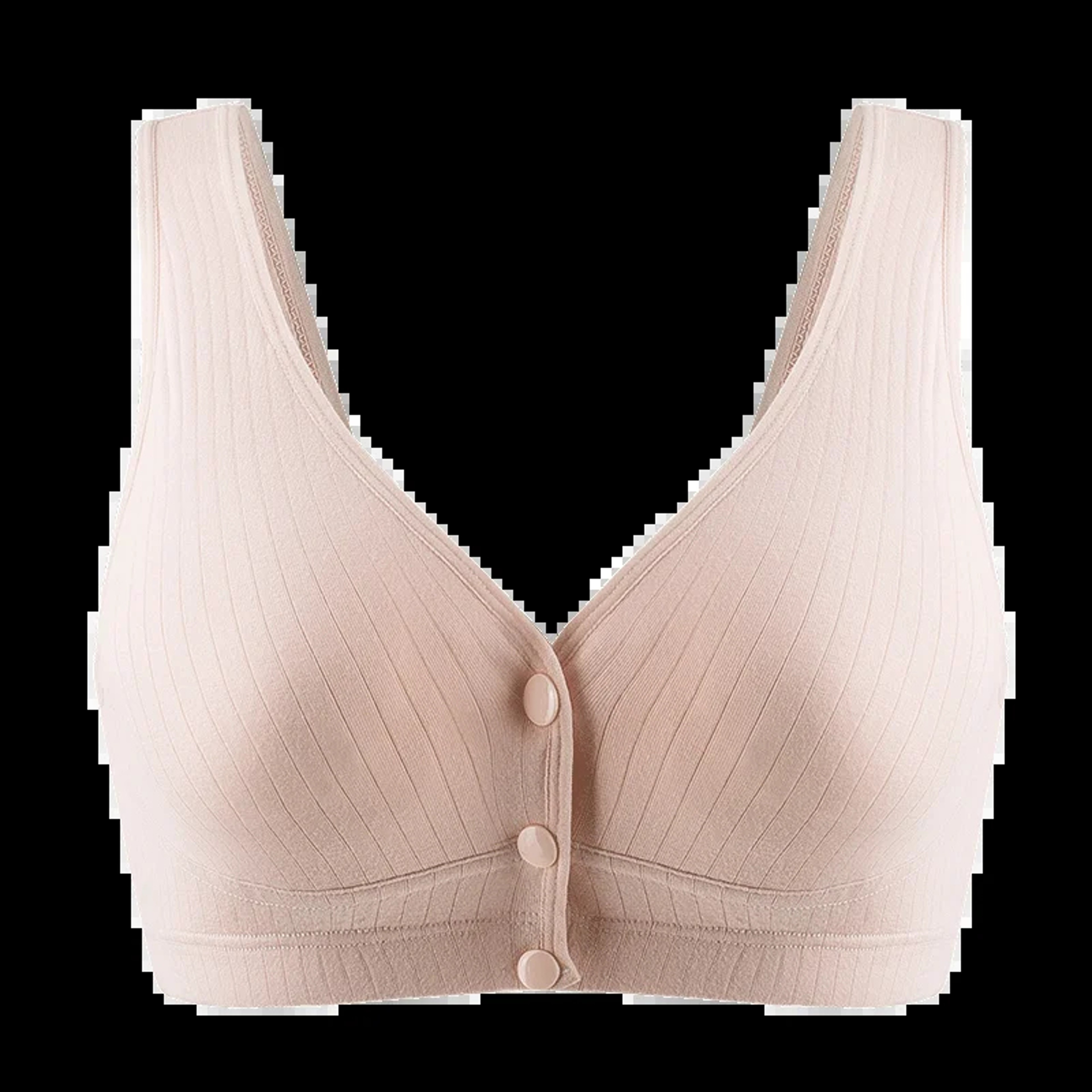 Cotton Blend Wireless Nursing Bra with Front Closure – view 4