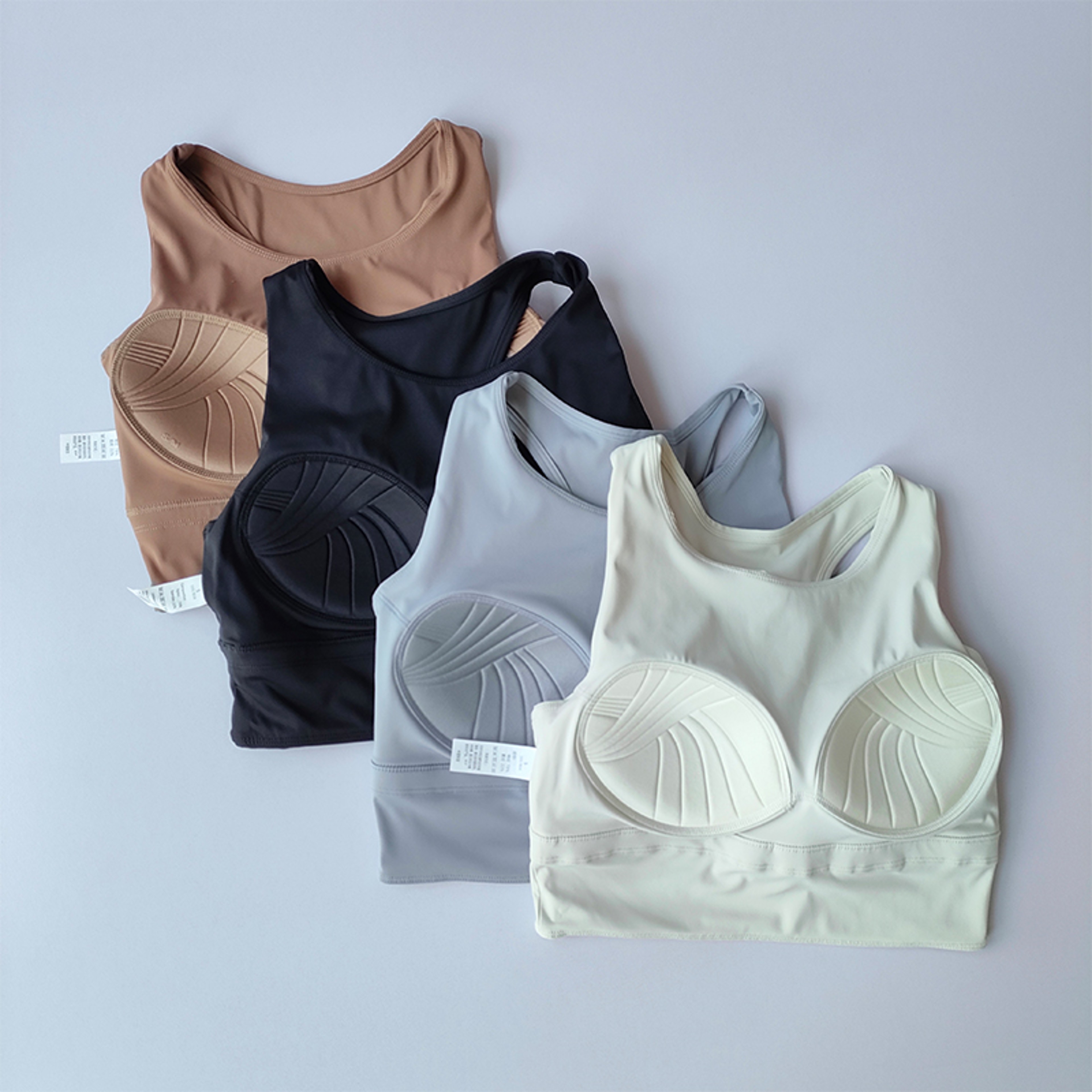 Full Cup Sports Bra Breathable Polyester Running And Gym Support 2