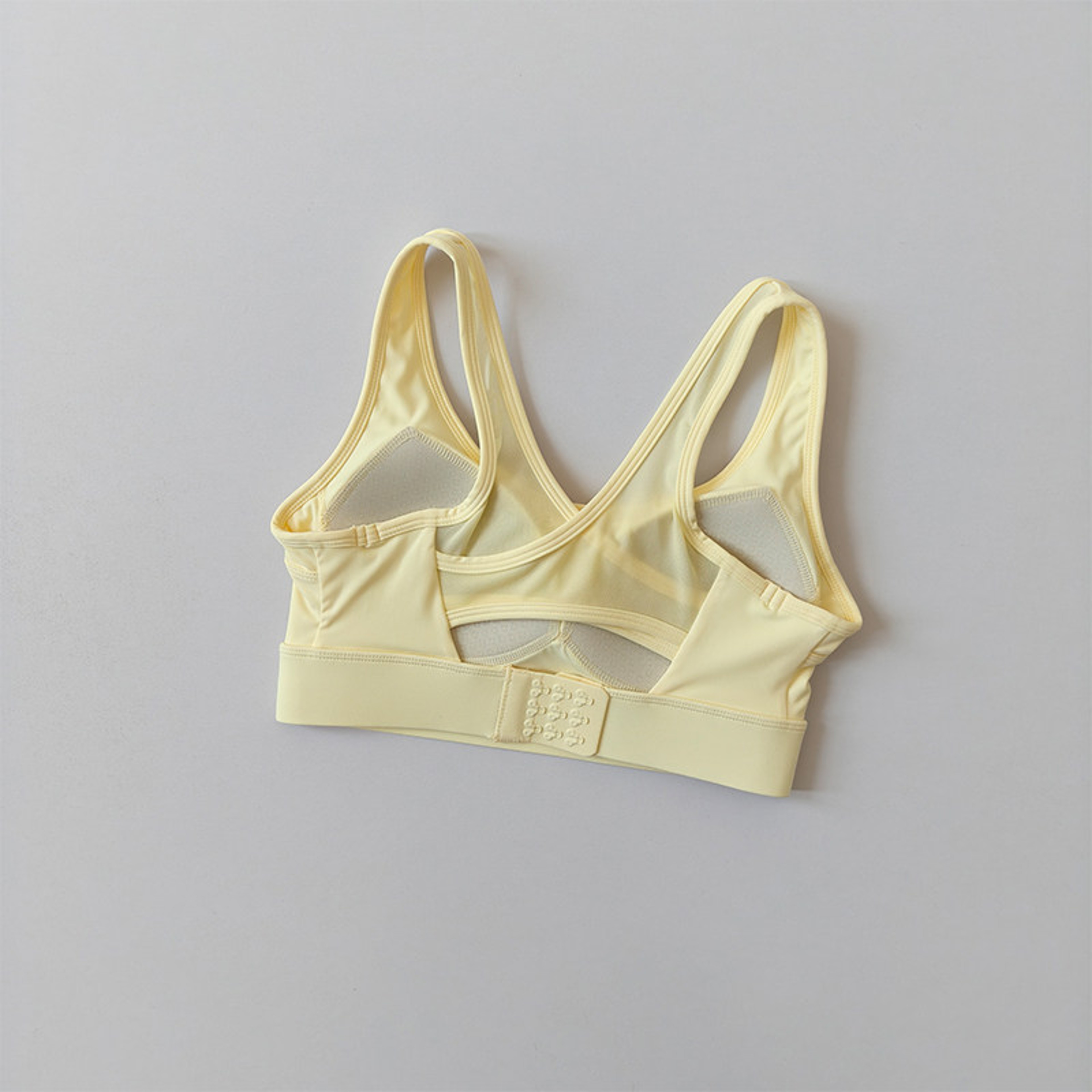 High Impact Sports Bra with Front Zipper Quick Dry Breathable Nylon Workout Top – view 14