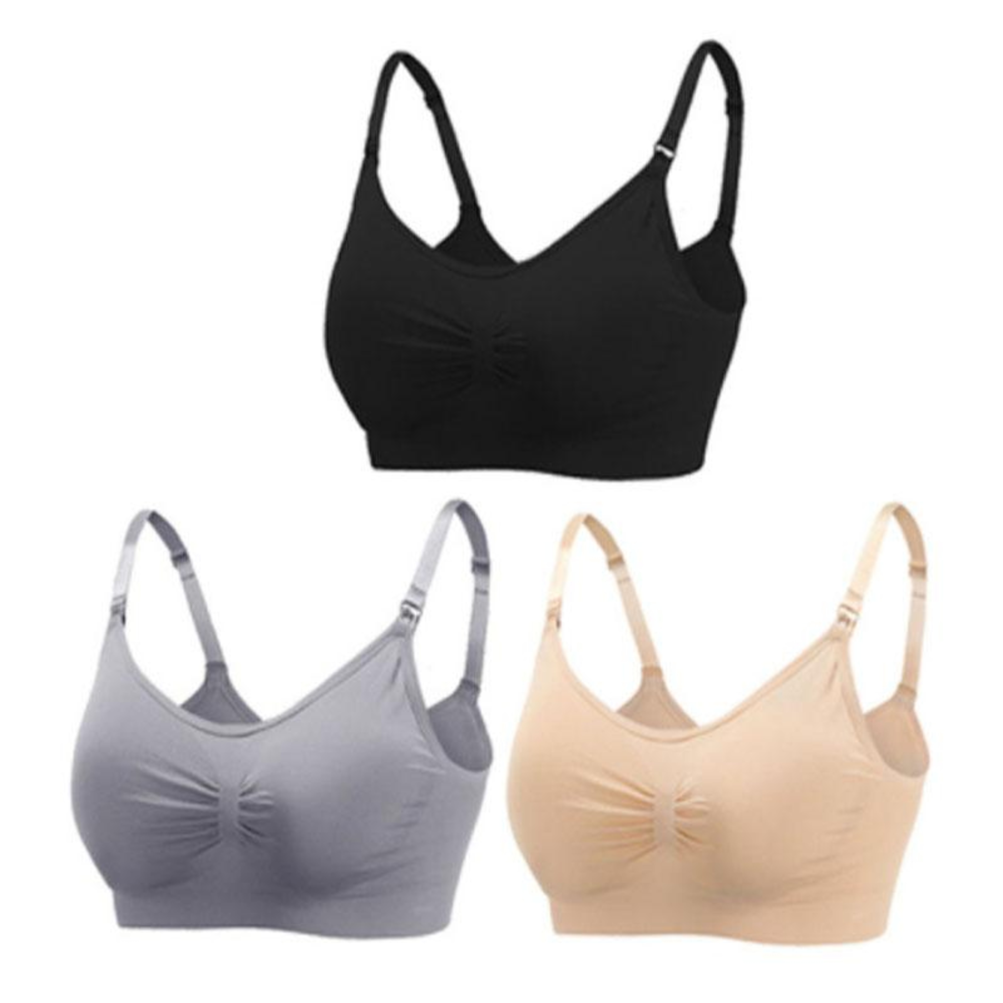 WireFree Maternity Bra With Adjustable Convertible Straps 8