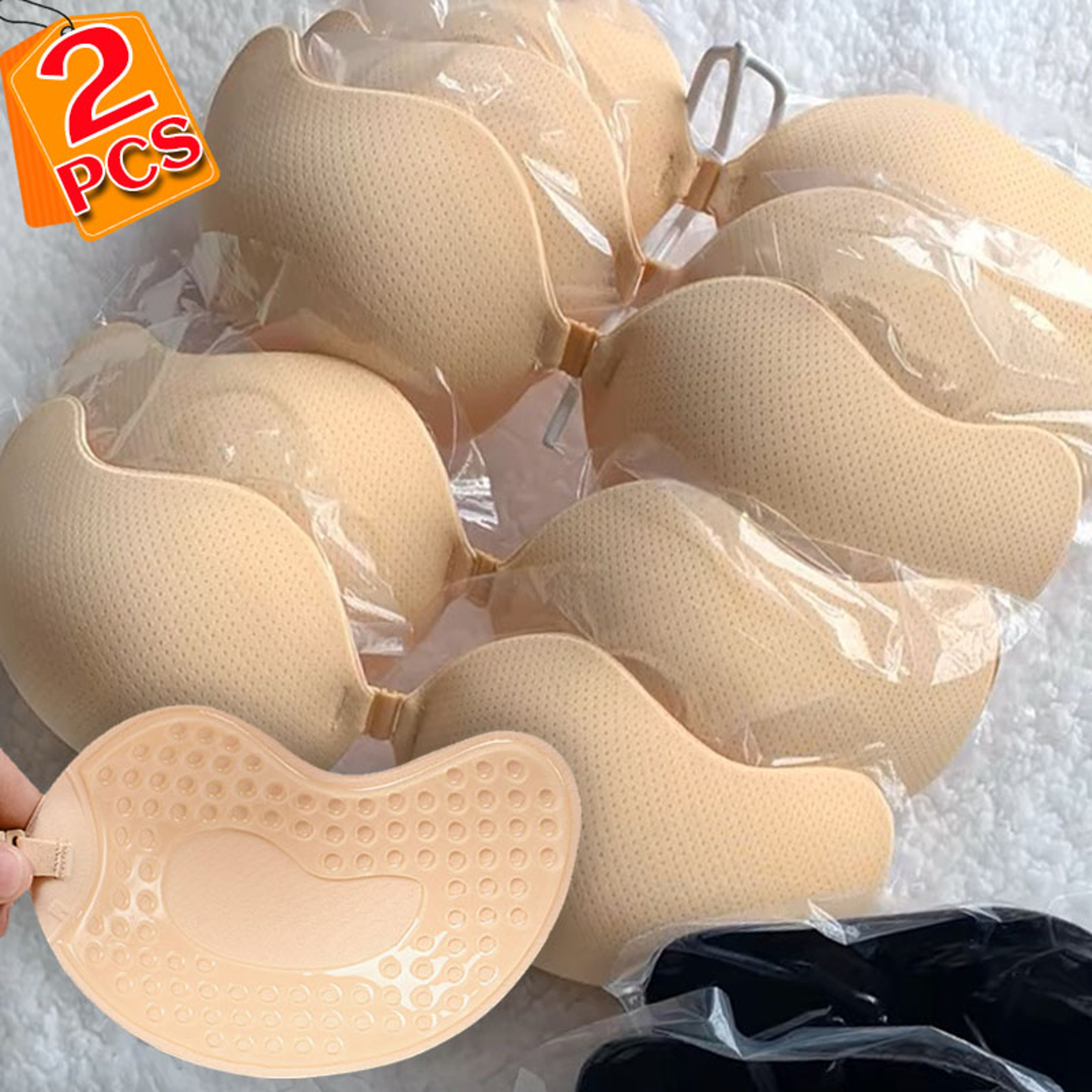 Reusable Strapless Adhesive Bra Seamless Silicone Push Up Bra With Front Closure 1