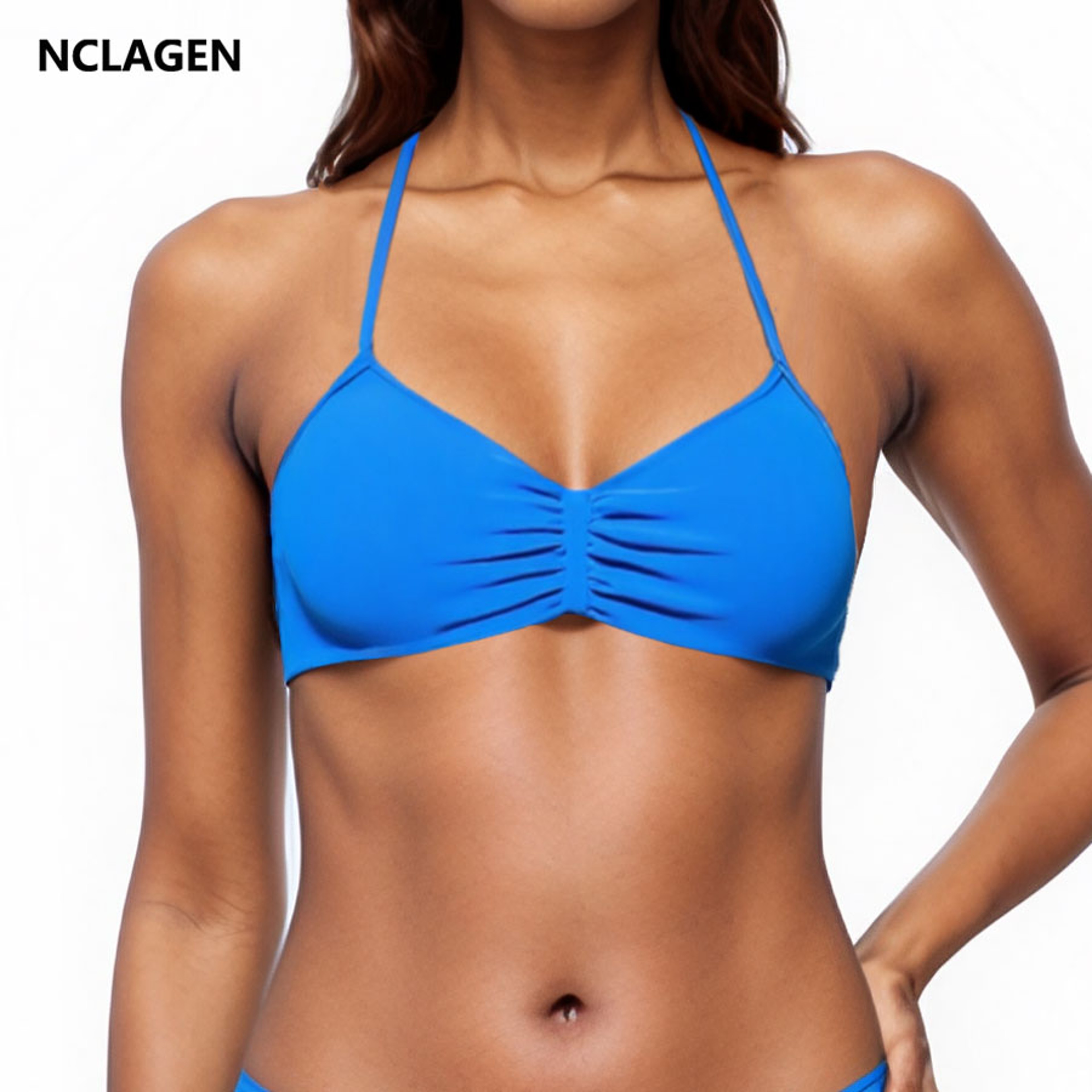 High Support Seamless Sports Bra With Thin Straps And Quick Dry Nylon 1