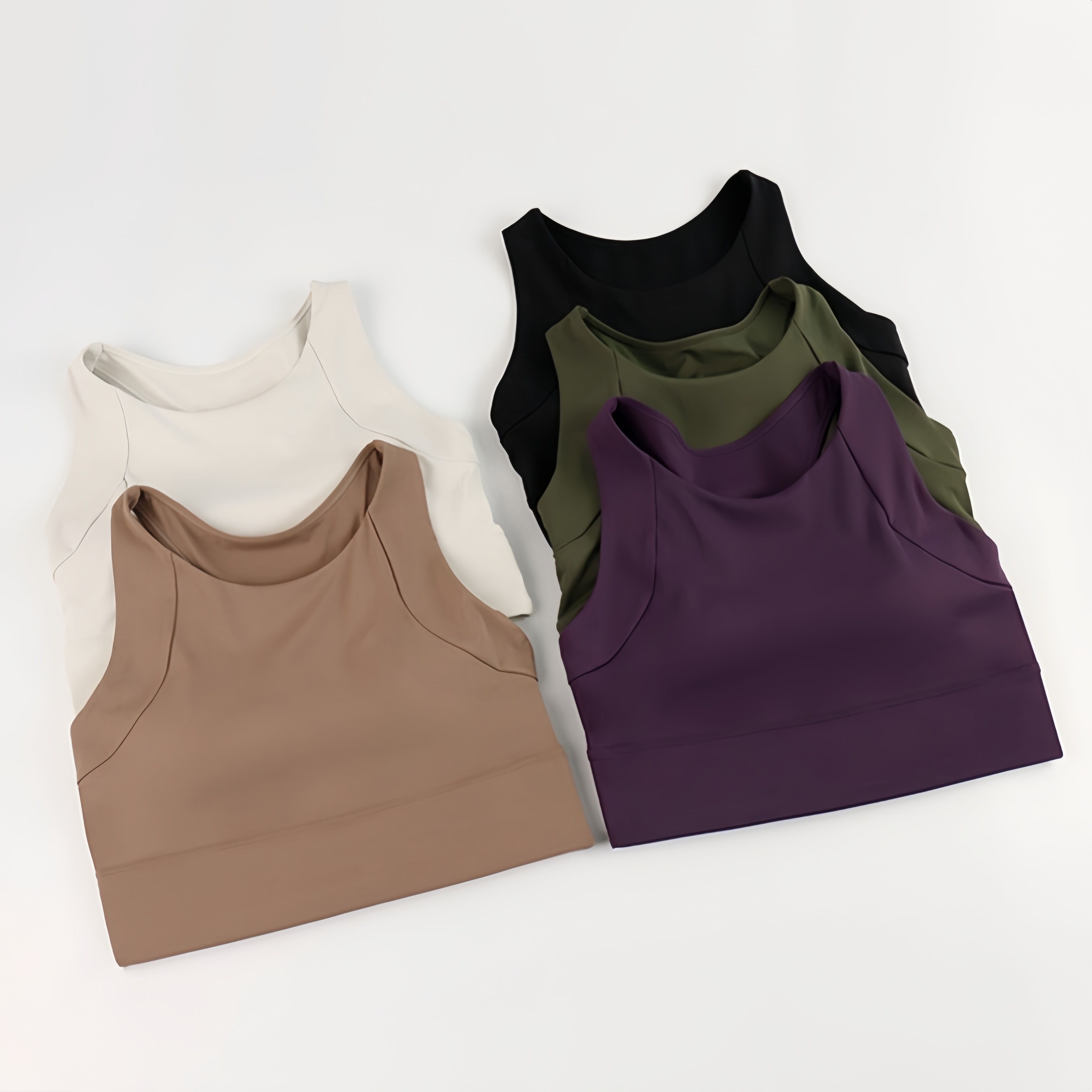 Womens High Impact Sports Bra with Built-In Pads for Running and Fitness – view 2